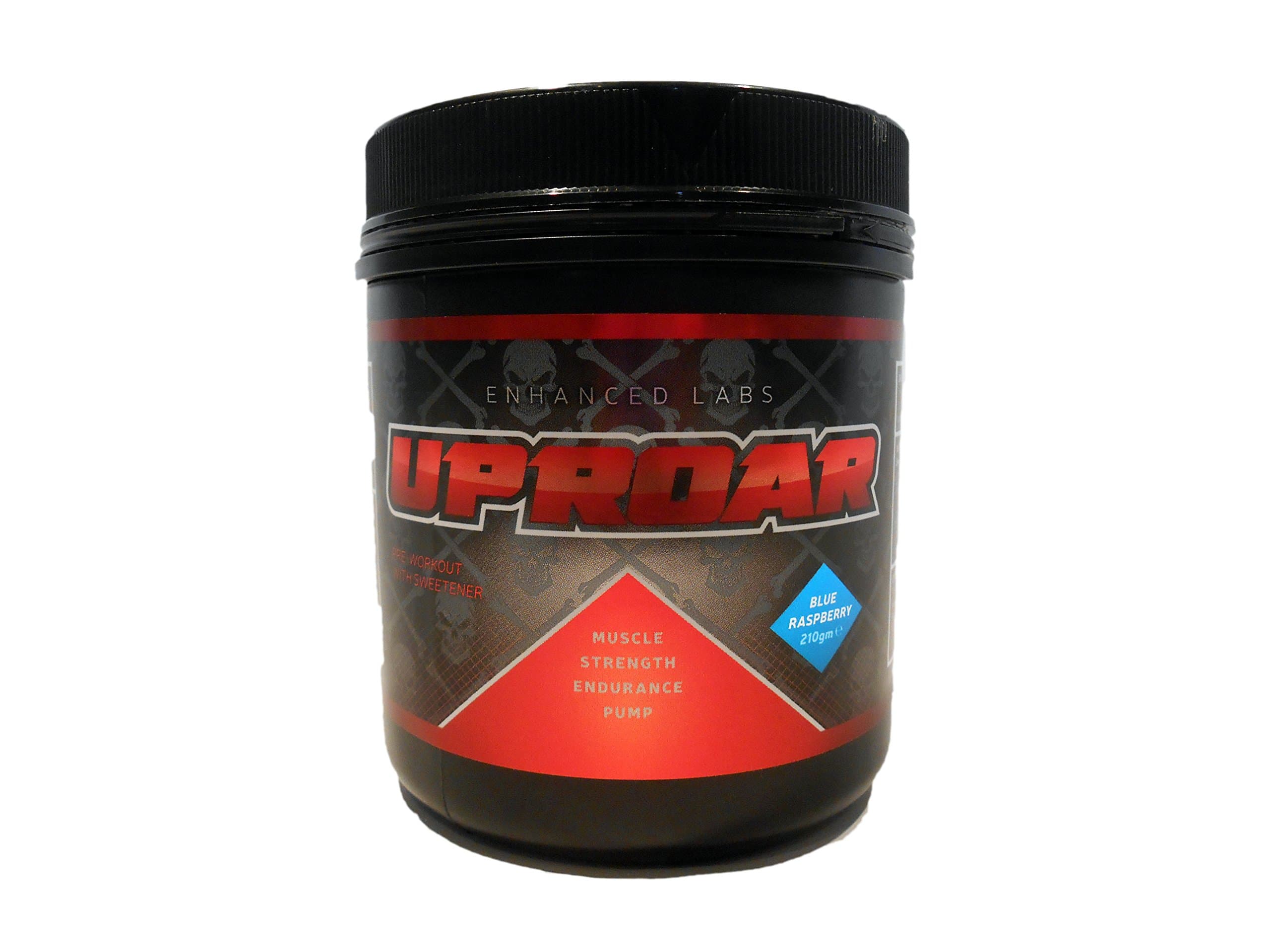 Enhanced Labs 210g Blue Raspberry Uproar Pre Workout Supplement