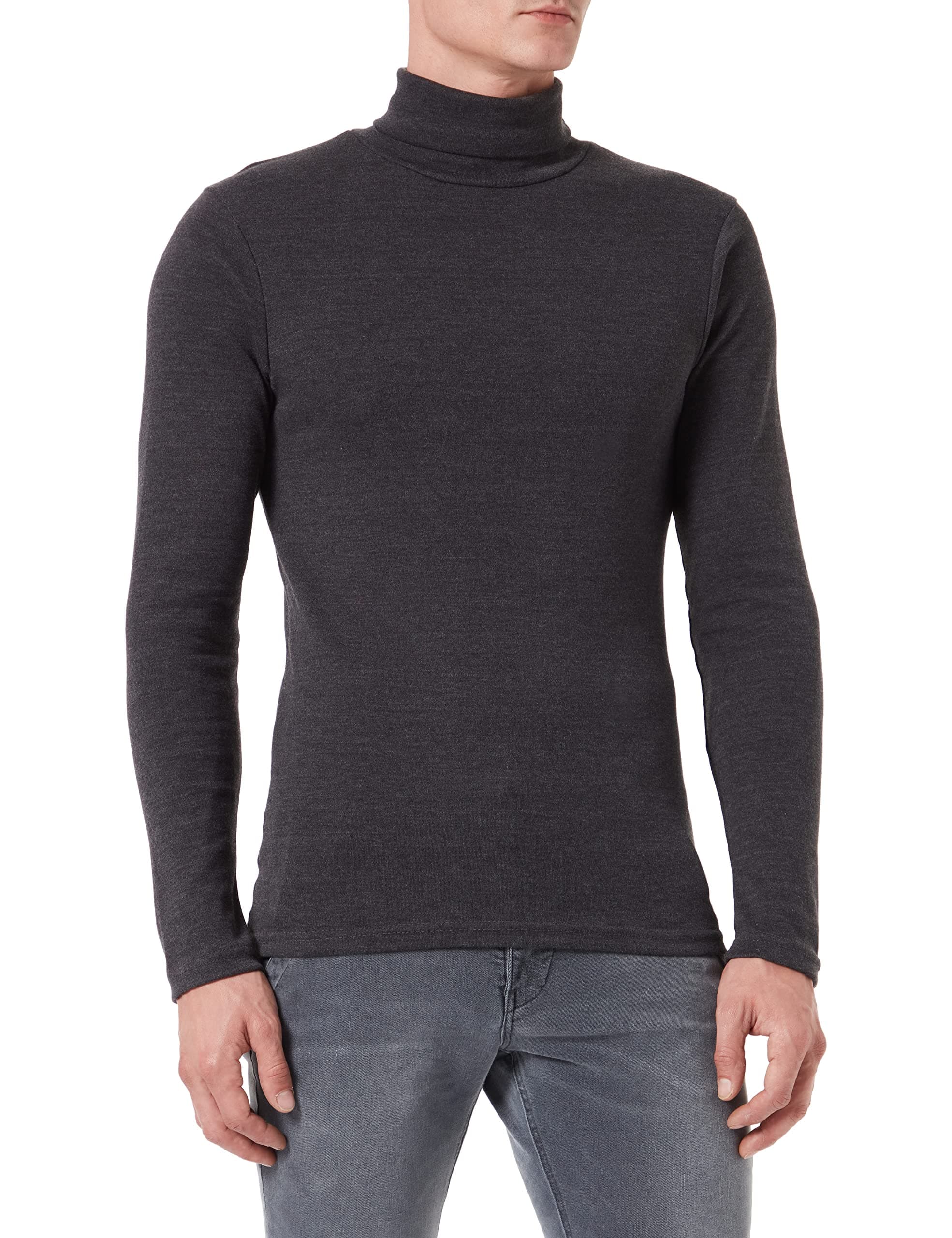 Lower East Men's Turtleneck Pullover, 100% Cotton, Slim Fit (Pack of 1 or Pack of 2)