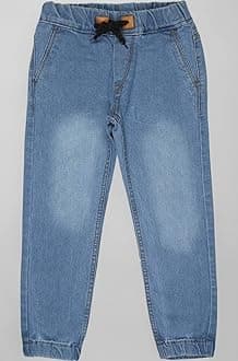 Urbano Juniors Boy's Slim Fit Mid Rise Stretchable Jogger Jeans