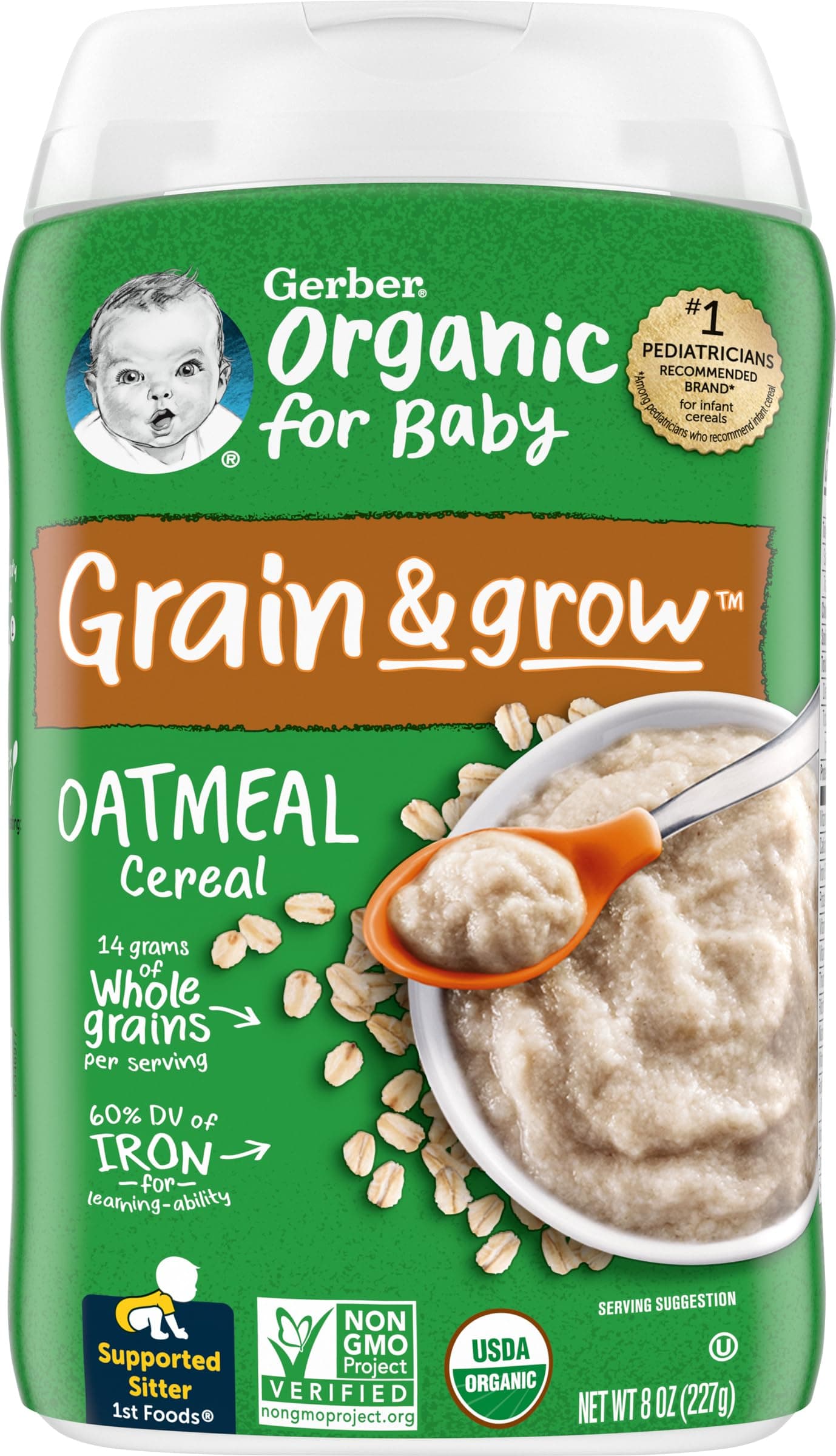 Gerber Organic Oatmeal Cereal 227g