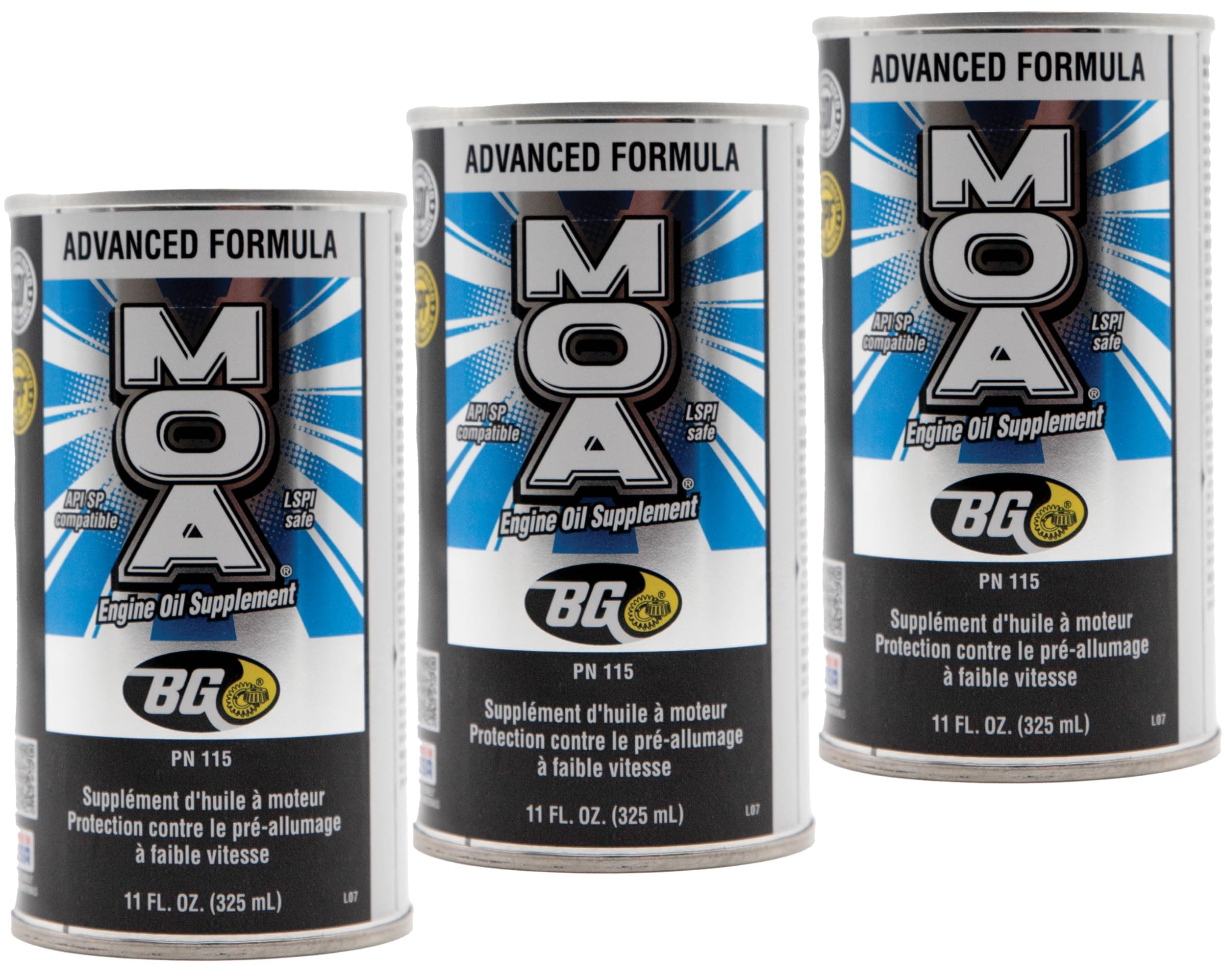 BG MOA Motor Oil Additive 11oz (3 Pack)