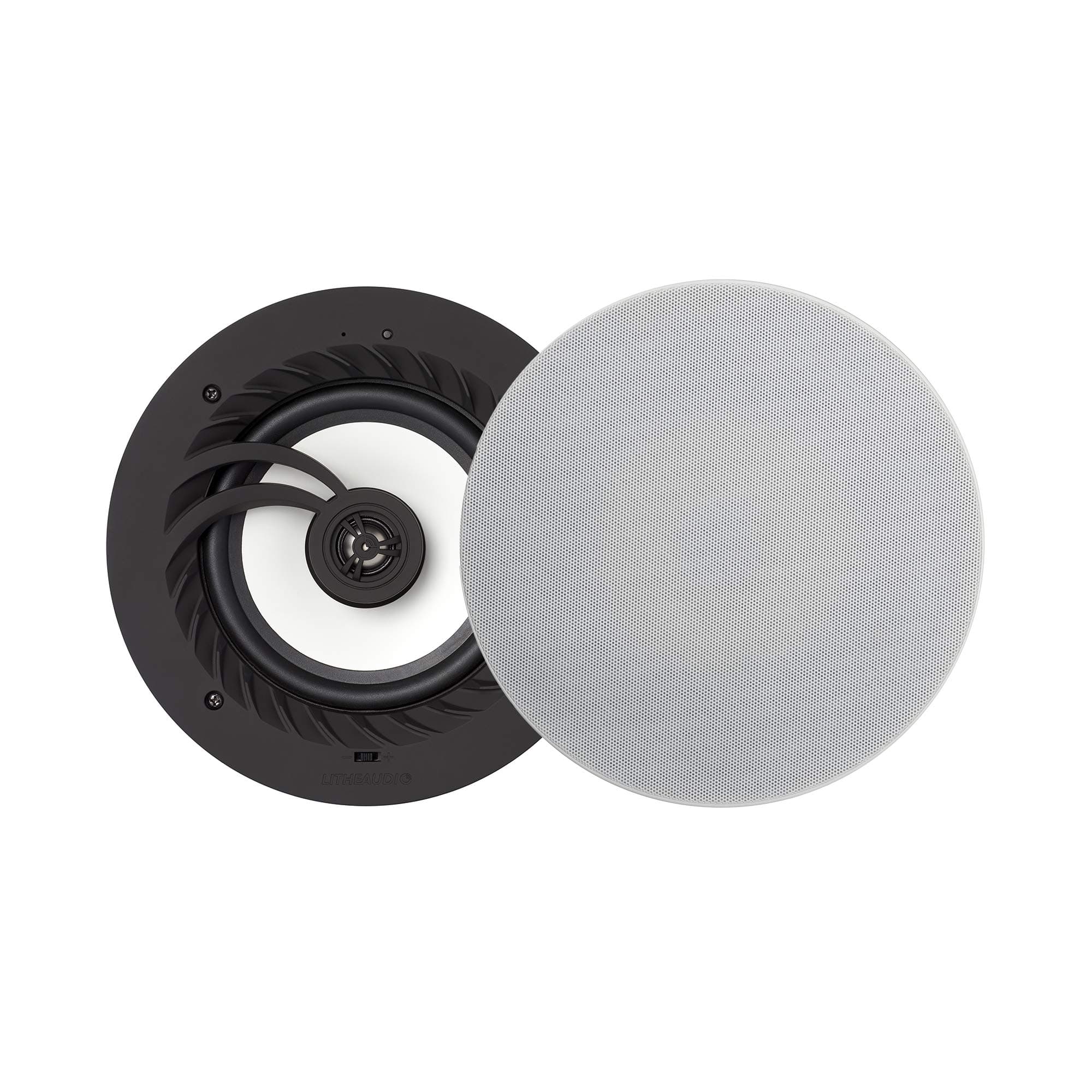 Lithe Audio 9" IP44 Ceiling Speaker (01557) (single Passive), 60W RMS, 6.5” Woofer, 2-way, Passive IP44, Works with Any Amplifier, Perfect for Bathrooms