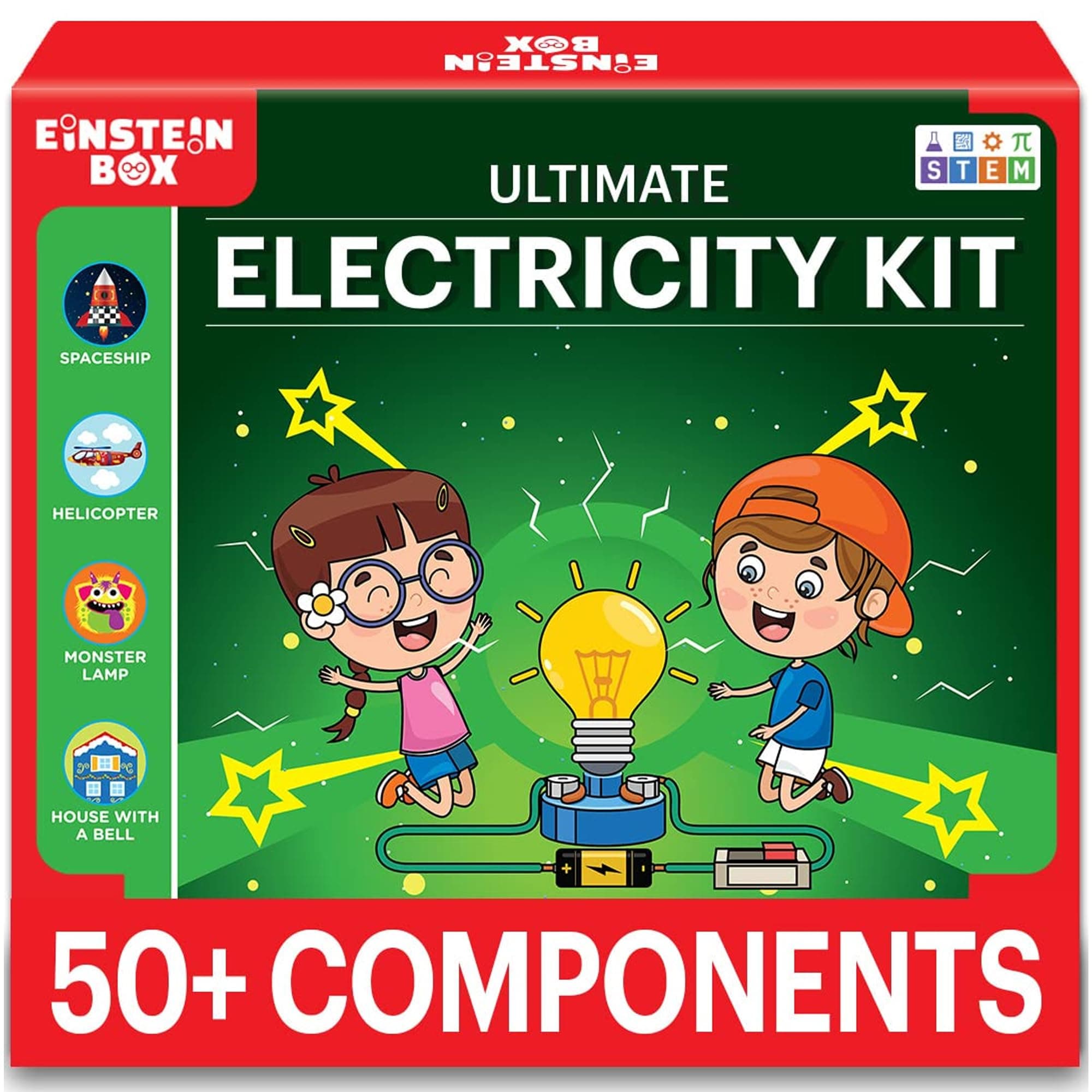 Ultimate Electricity & Science Kit | Science Project Kit | Electric Project Kit | Electronic Circuits | Electric Circuit Kit | Toys for Kids Ages 8-15 Years | Science Experiment Kit