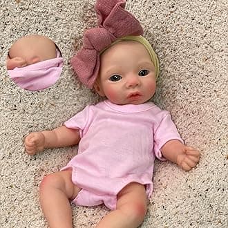 10 Inch Silicone Baby Doll Full Body Soft Silicone Reborn Baby Mini Silicone Baby Dolls Reborn Baby Dolls Handmade Real Babies Dolls Set