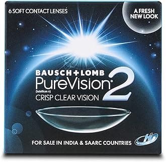 Bausch & Lomb Purevision2 Monthly Disposable Contact Lens (6 Lens Pack +5.00)
