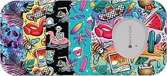 Glucomart Mini Adhesive Patches for Dexcom G7, Stelo & Infusion Sets – 5-Pack Waterproof, Sweatproof CGM Overpatches – Hypoallergenic CGM Sensor Patches (Alternate Summer)