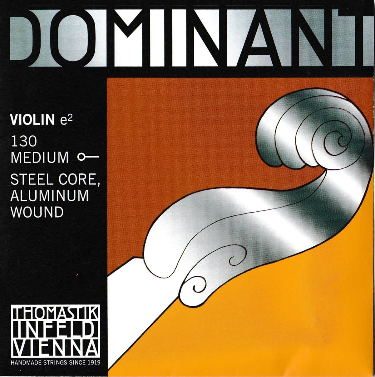 Dr Thomastik-Infeld 130 Dominant Violin String, Single E String, 130, 4/4 Size, Aluminium Wound, Ball End