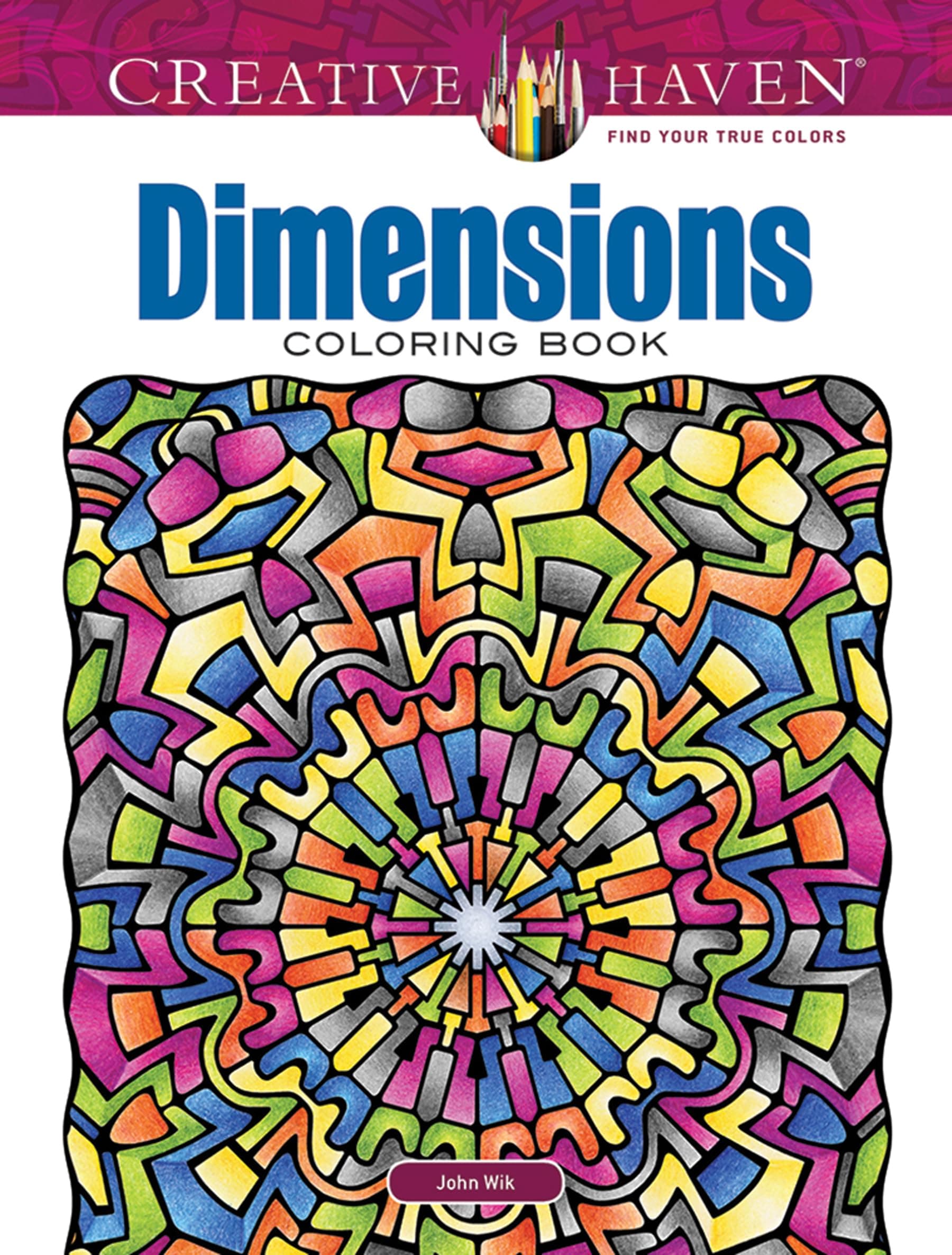 Creative Haven Dimensions Coloring Book: Tear Them, Share Them, Color and Wear Them! Paperback – 27 November 2015