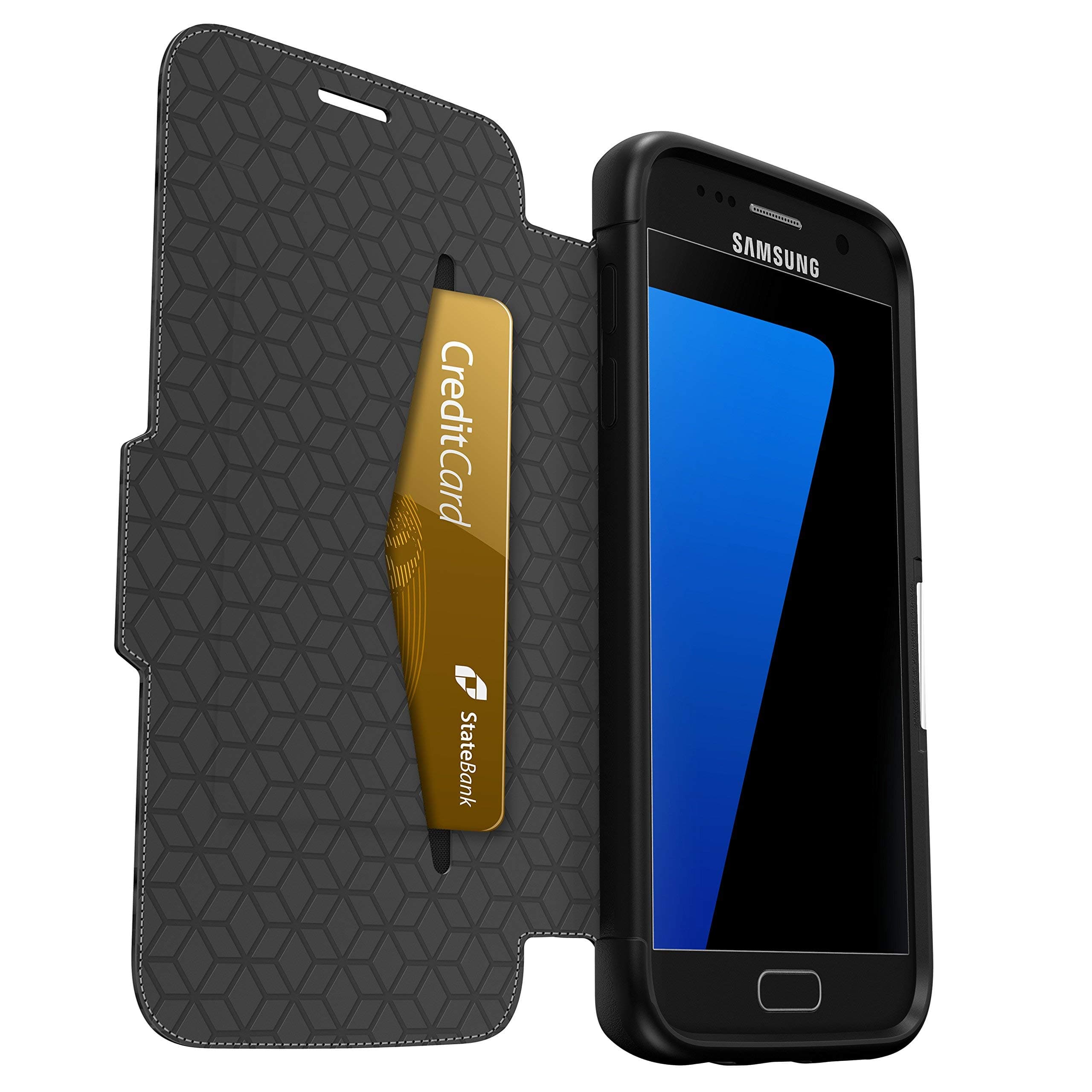 Otterbox Samsung Galaxy S7 Strada Leather Folio Case - Phantom Black