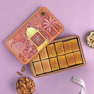 ANAND Trio Treat: Assorted Mysore Pak Sweets Box - 500g Delightful Sweet, Freshly Made Indian Sweets Mithai Gift Box for Any Occasion with No added Preservatives.
