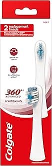 Colgate 360 Advanced Whitening Electric Toothbrush Replacement Head, 2 Count