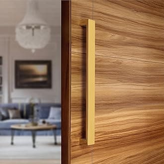 LAPO 12 inch Stainless Steel Door Handle for Main Door, Wooden & Glass Door Pull Push Handle, Main Door Handle for All Door (Hole to Hole Size 300 mm,Pack of 1) Gold-PVD Finish | 3 Years Warranty