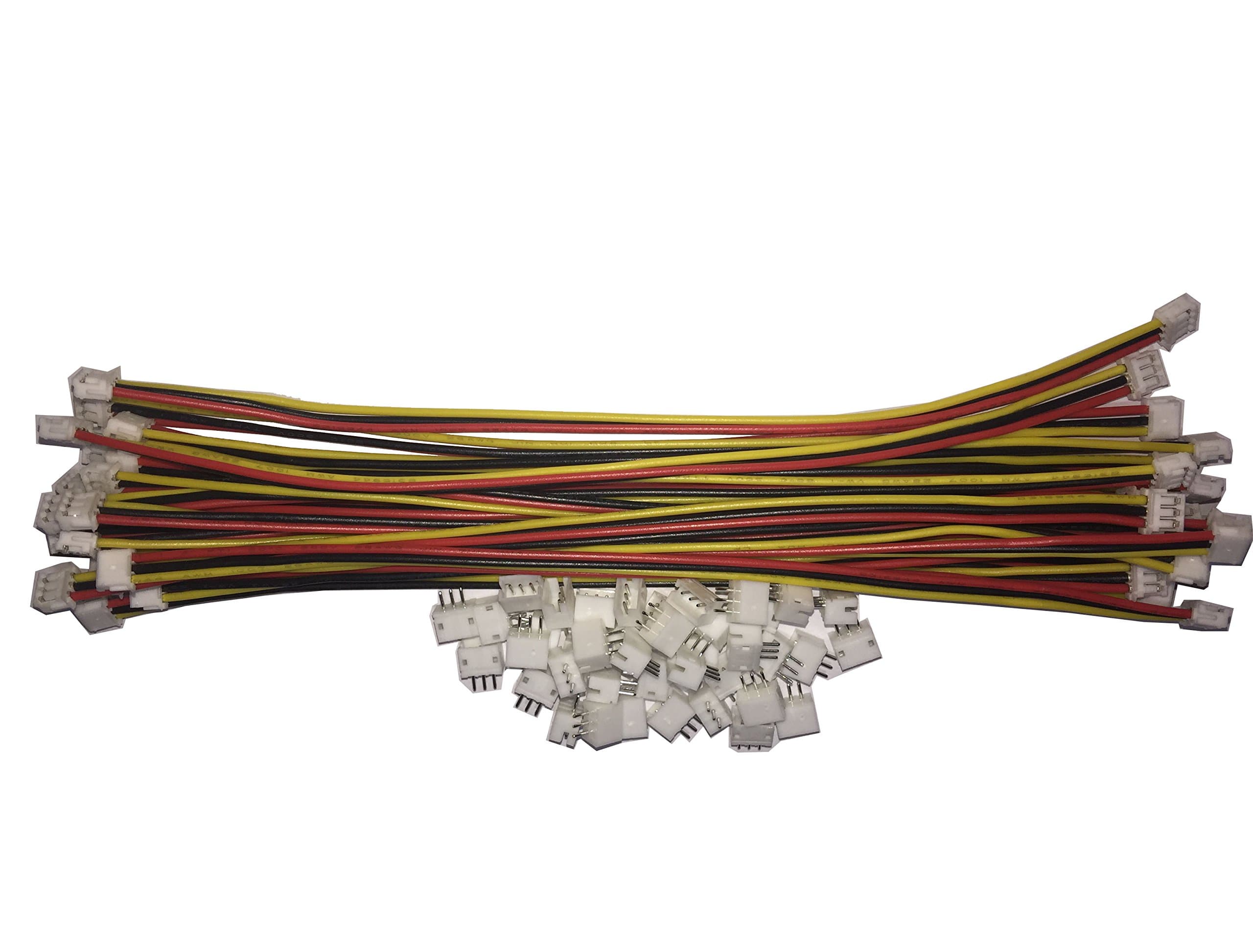 20 PCS 3 PIN 1.25mm Female Connector on Both Side - 150mm 1571 28 AWG & 40 PCS 3 PIN 1.25mm Male Connector