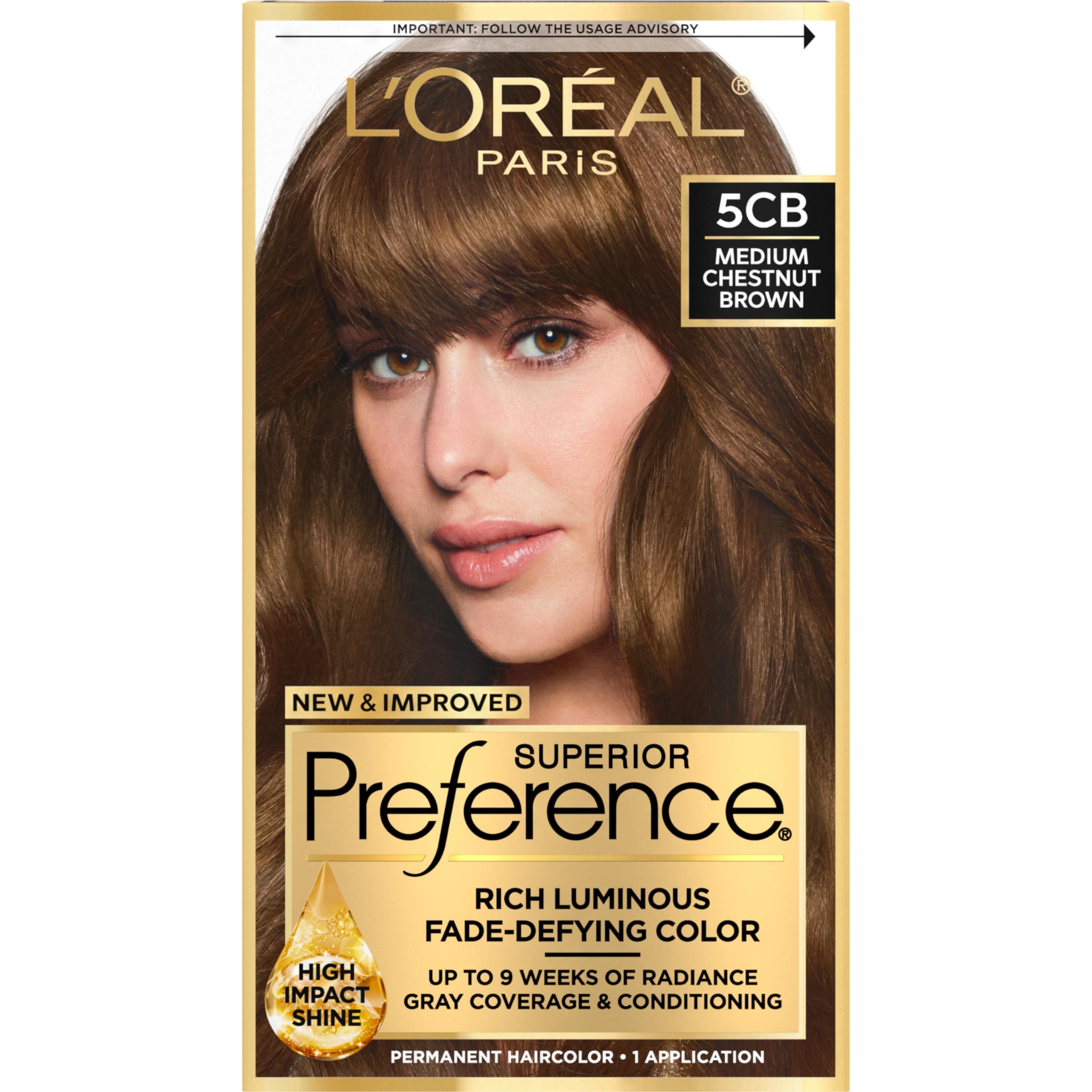 L'Oreal Paris Superior Preference Color Care System Medium Chestnut Brown 5CB