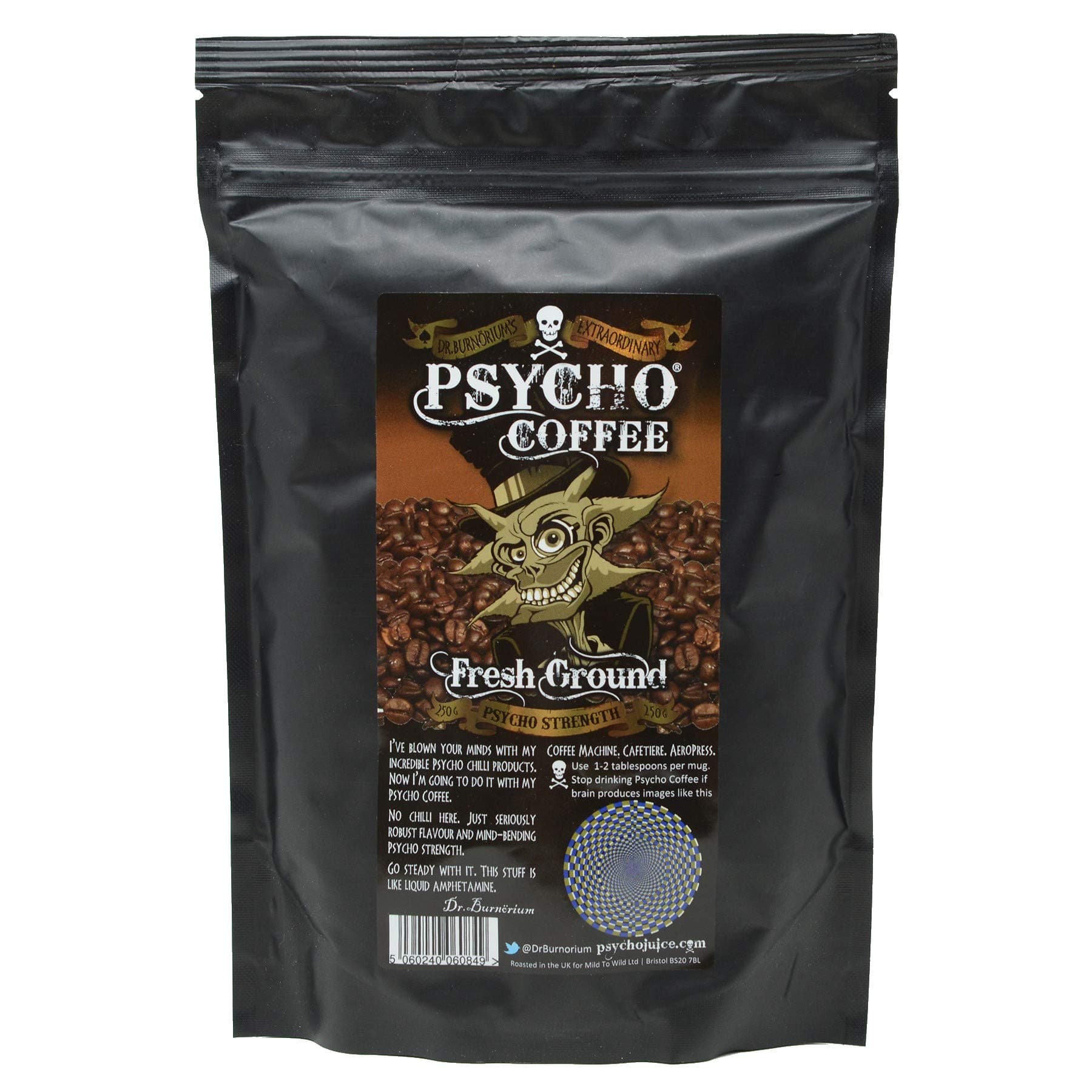 Psycho Coffee Fresh Ground Psycho Strong Coffee 250g