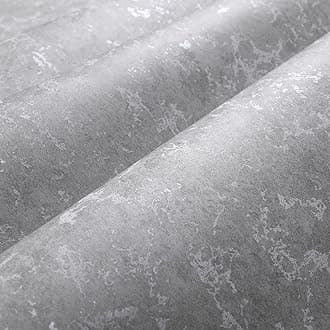 BeswitoryIndustrial Textured Concrete Effect Wallpaper Retro Cement Dark Grey Wallpaper Luxury Wall Paper with Distressed Pattern, Textured Finish & Metallic Detailing for Living Room, Bedroom