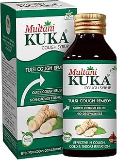 Kuka Cough Syrup 100ml | Get Ayurvedic Relief from Throat Issue, Chest Congestion, All Types Of cough & Cold | Goodness Of Tulsi, Pippali, Satpudina & Other Herbs