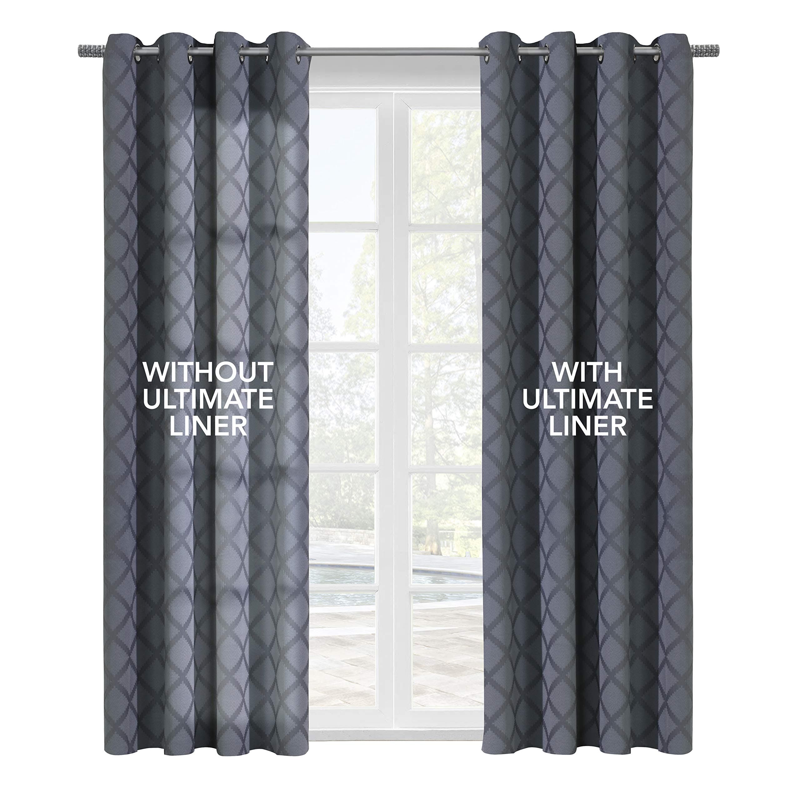 Thermalogic Ultimate Liner Multi Header Lining Window Dressing 45 x 77 in White