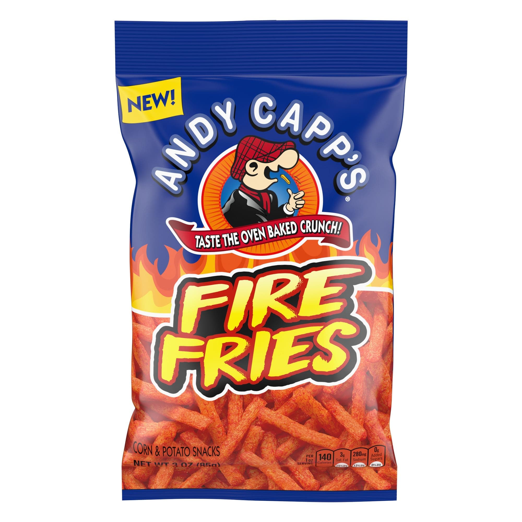 Fire Fries, Corn & Potato Snacks, 3 oz.