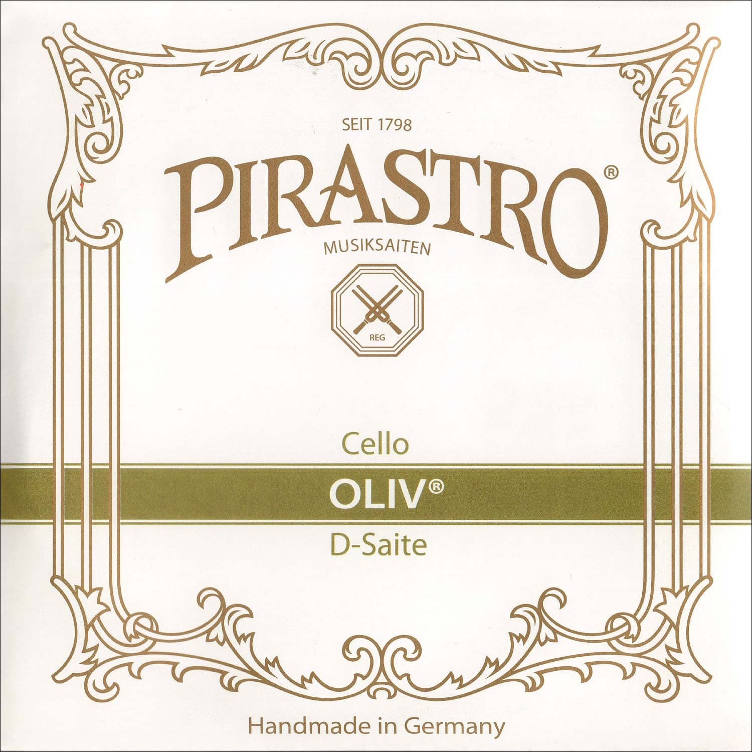 PirastroOliv 4/4 Cello D String - Aluminum/Gut - 27(Medium) Gauge