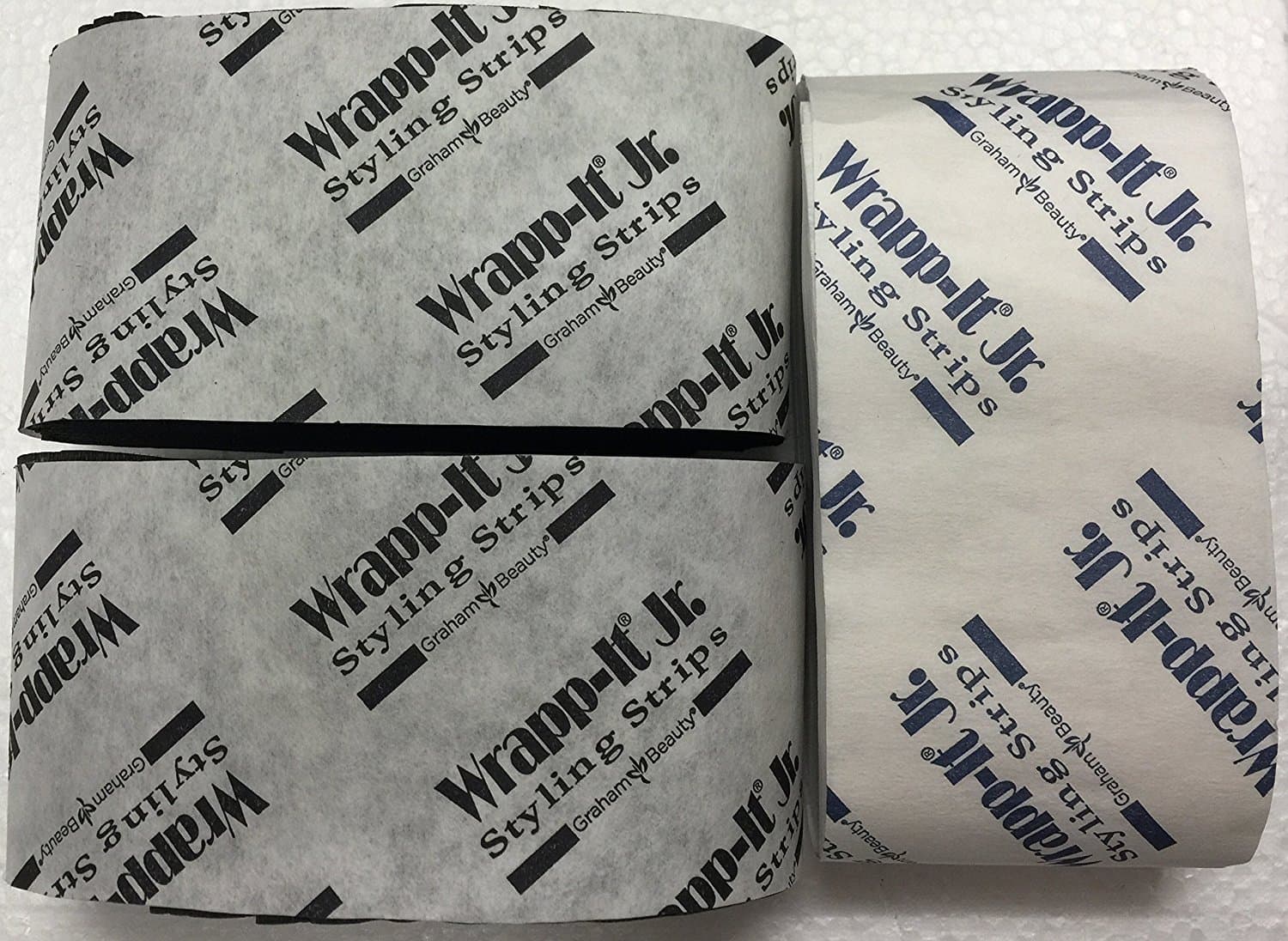 Wrapp-it Jr. Styling Strips/Neck Strips Black and White (5 packs)