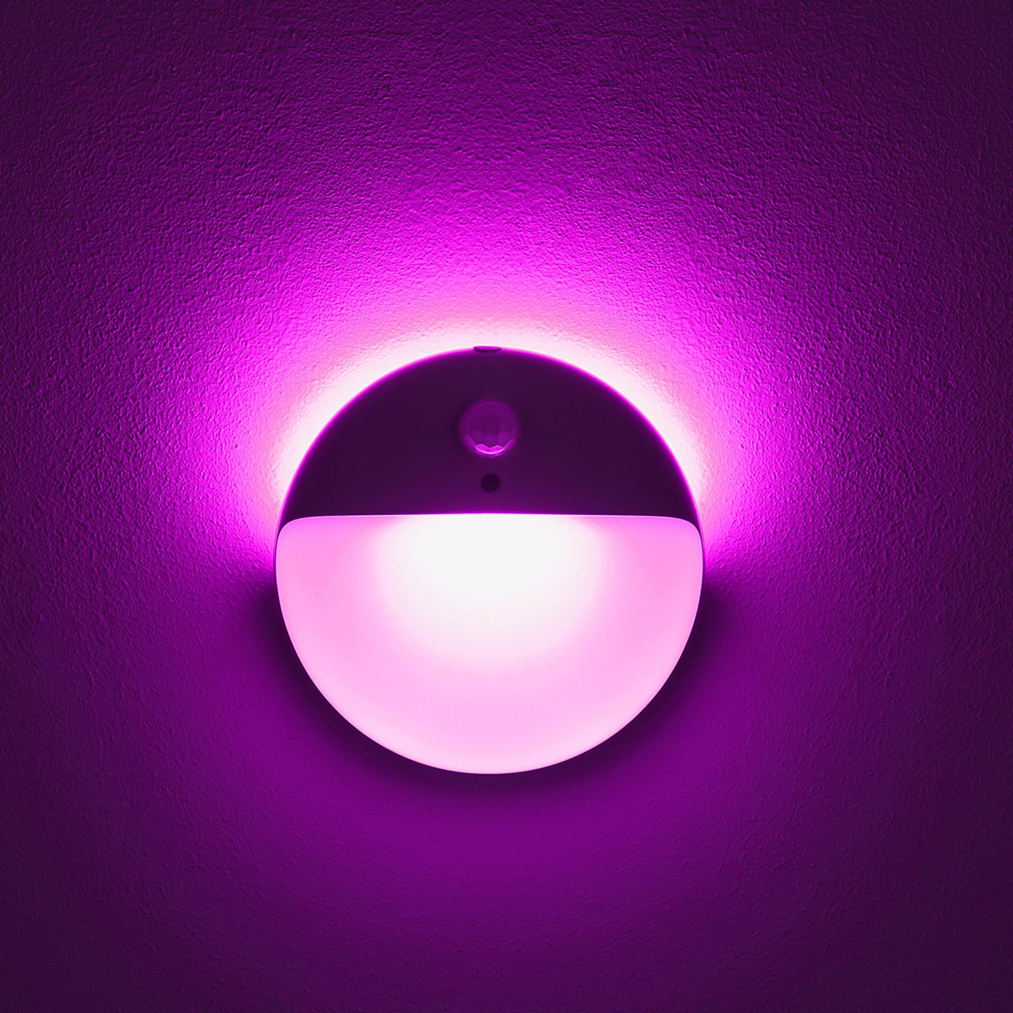 2 Pack Purple Battery Night Light, Motion Activated Night Light, 2.6" Small Sticky Lights, 3 Light Modes, Dimmable Calming Glow for Meditation, Relaxation, Bathroom, Bedroom, Travel, Violet