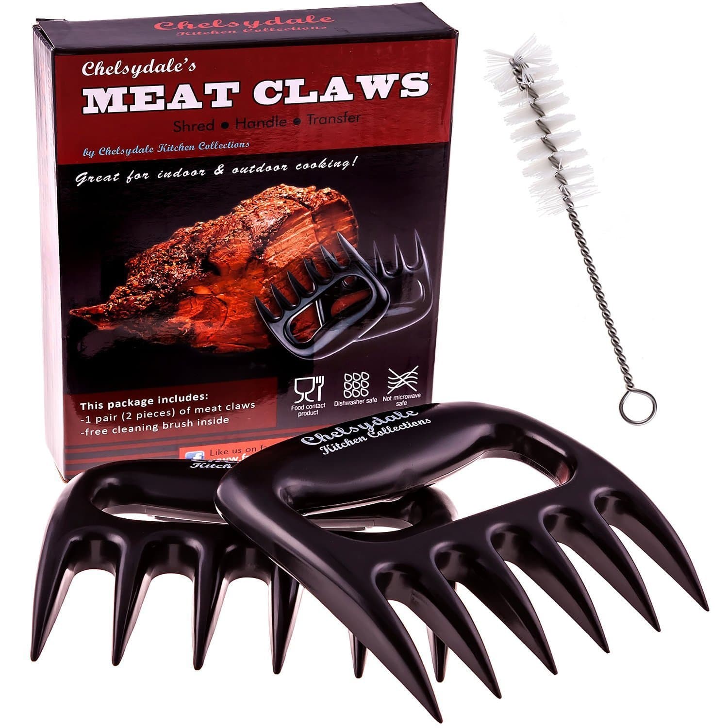 Chelsydale's Meat Claws - Pulled Pork Shredder - BBQ Accessories - Handler Forks - Bear Claw Paws