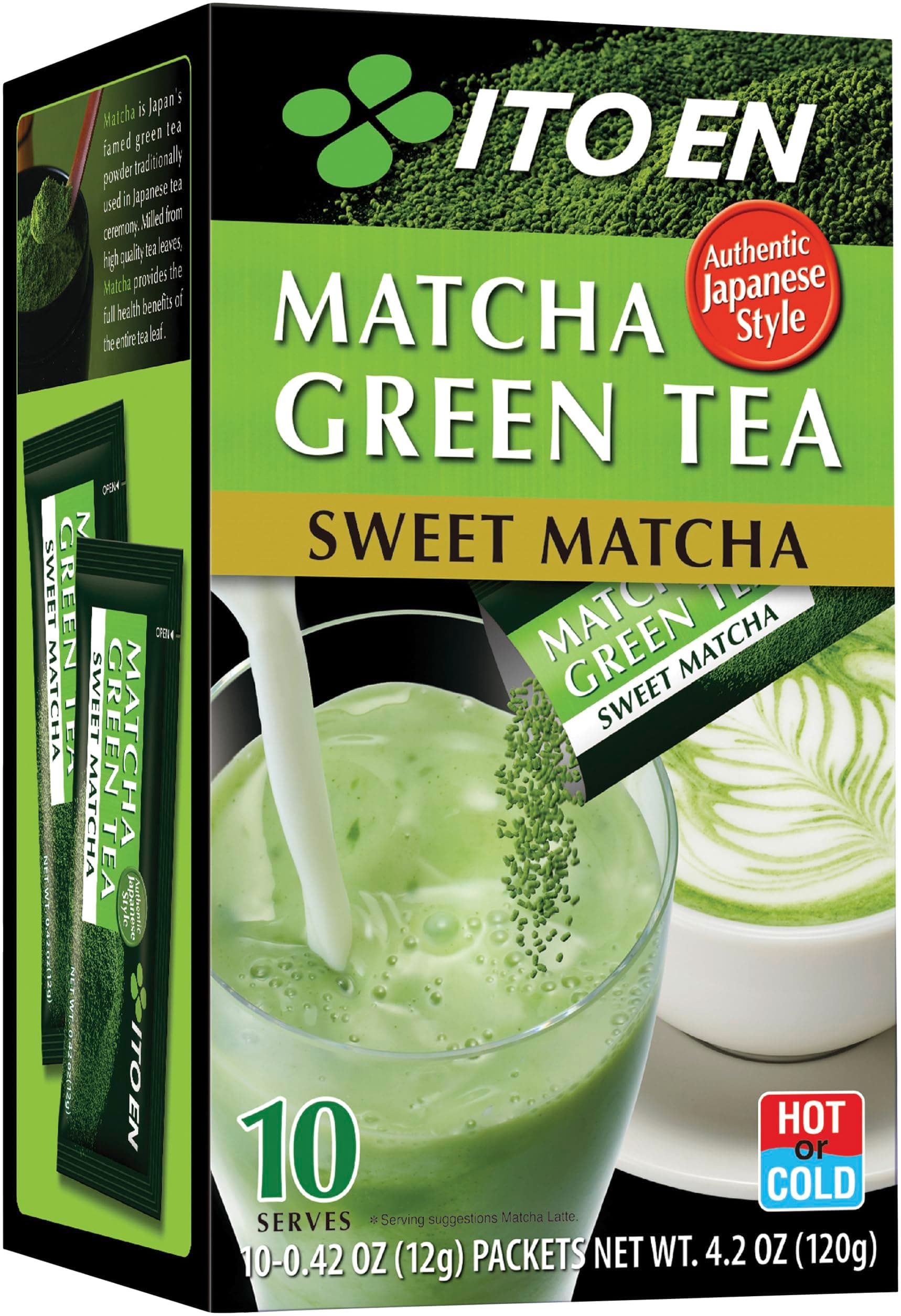 Sweet Matcha Powder Sticks, 10 Sticks