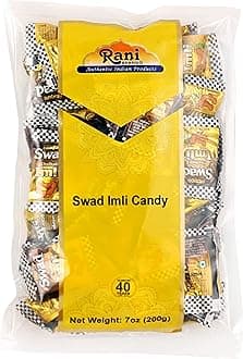Rani Swad Imli Candy 7oz (200g) Individually Wrapped ~ Indian Tasty Treats | Vegan | Gluten Friendly | NON-GMO | Indian Origin