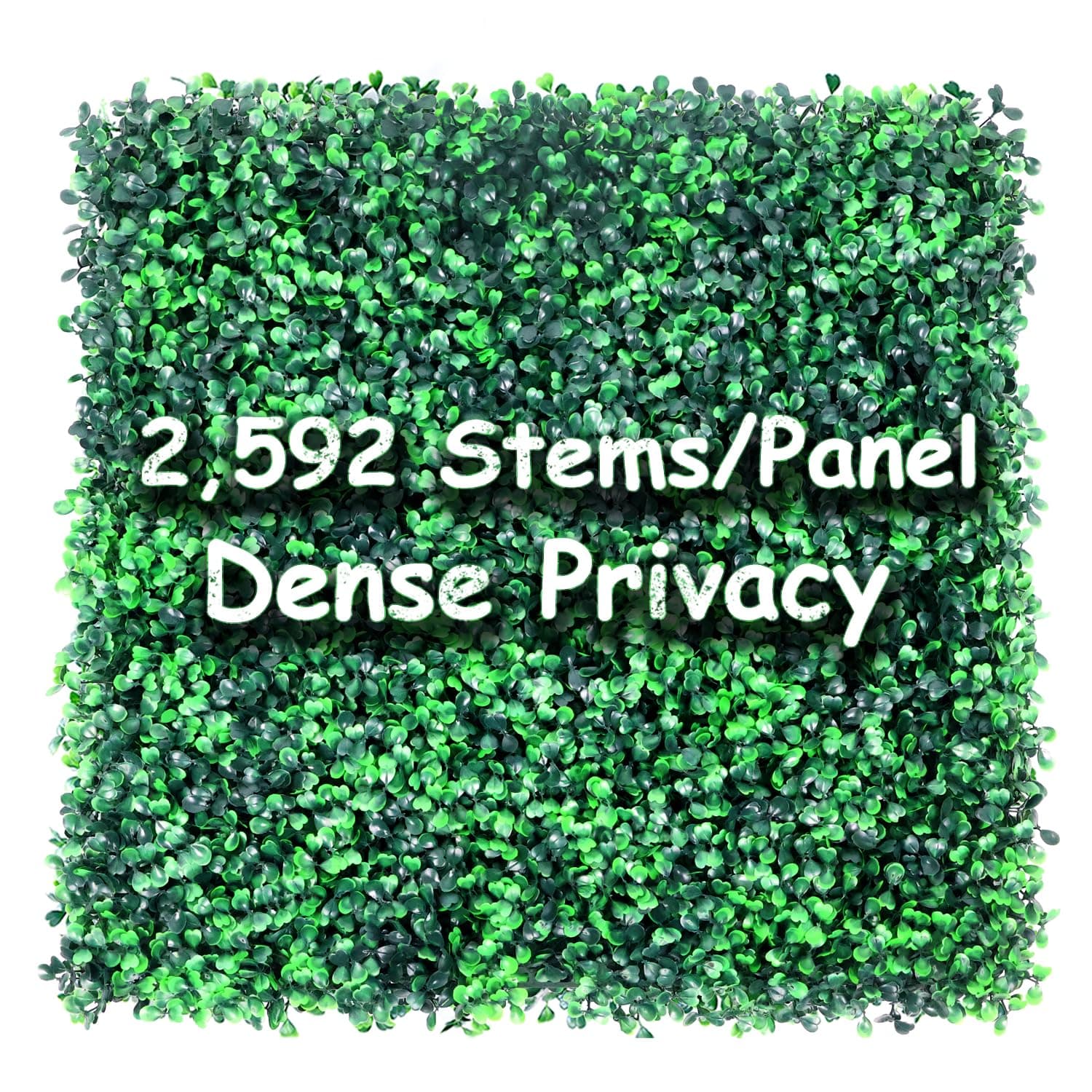 Heavy Duty Boxwood Panel 12 Pack 20"x20" - Artificial Grass Wall Panel, Dense Privacy Hedge with Zip Ties, UV Protected Faux Greenery Backdrop for Garden Fence Outdoor Decor (33 Sq Ft)