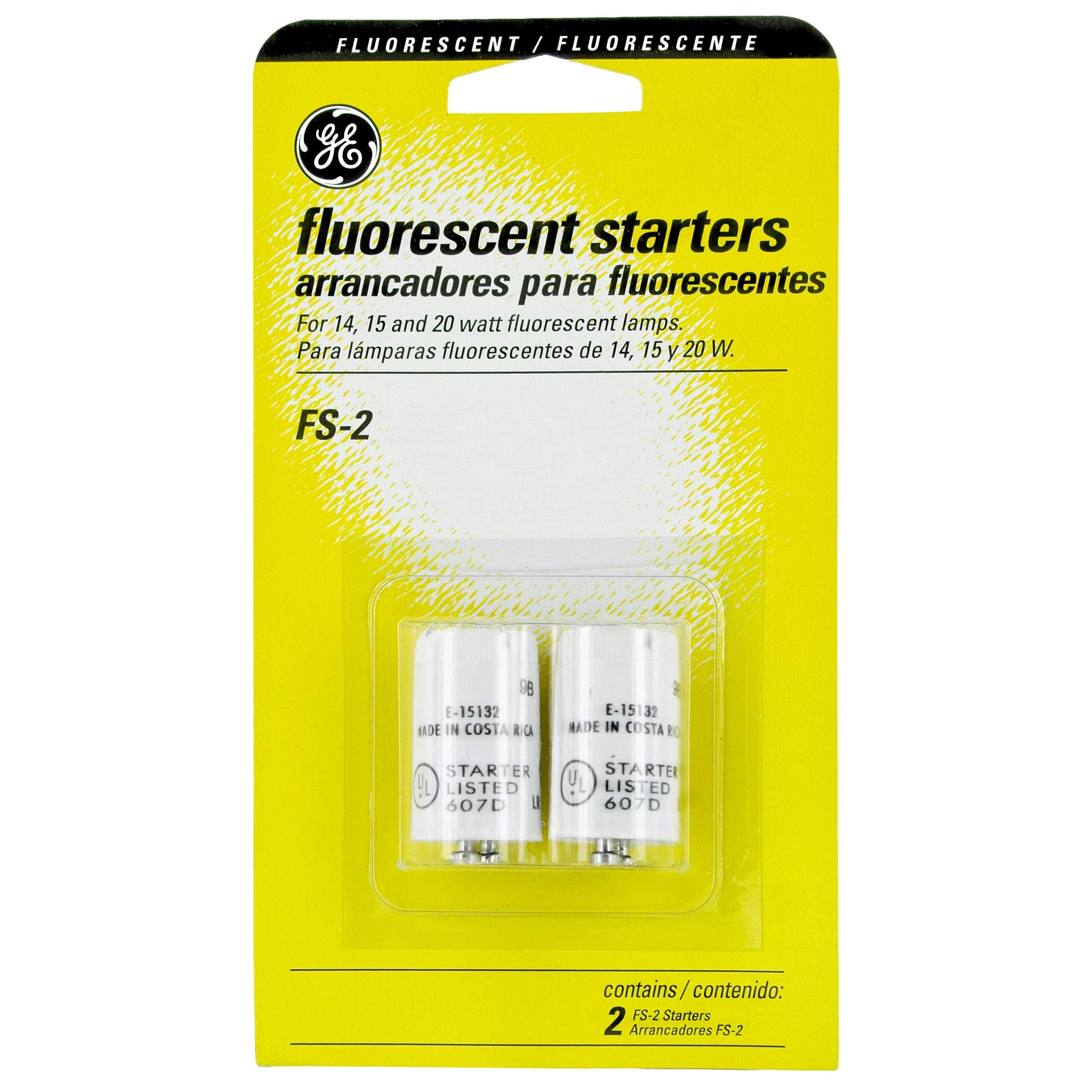 G E Lighting 2-Pack 64818 GE FS-2-C/TP Fluorescent Starter