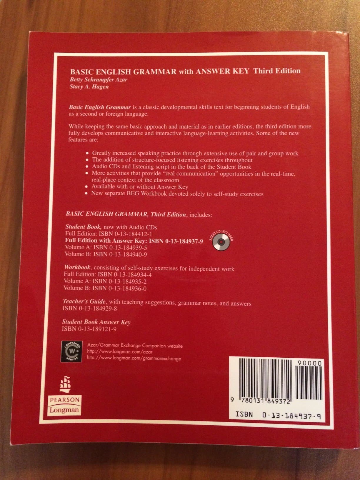 Basic English Grammar, Third Edition (Full Student Book with Audio CD and Answer Key)