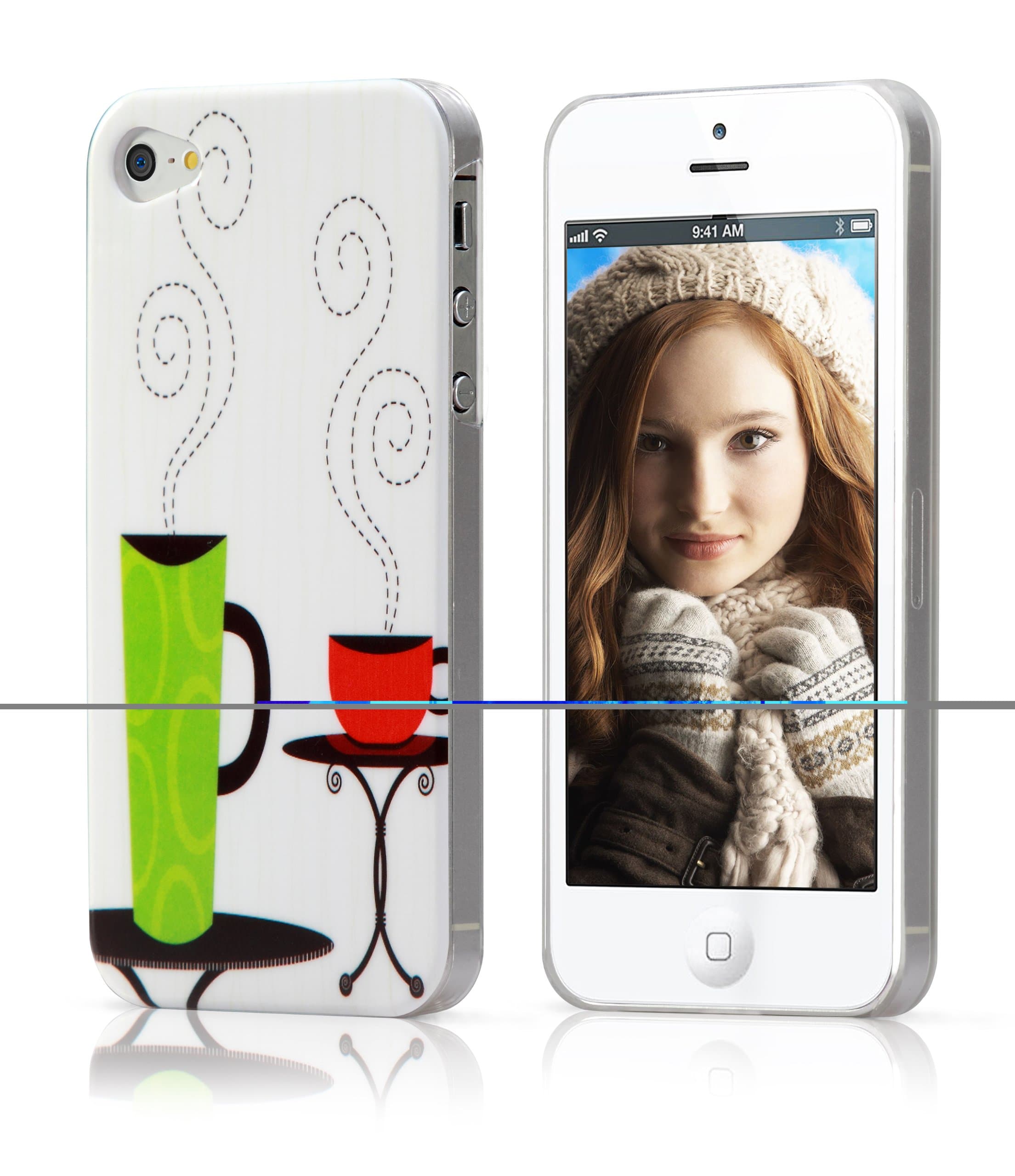 Artistic Drawings Case For Apple iPhone 4 and 4S (Coffee Mugs) - Retail Packaging