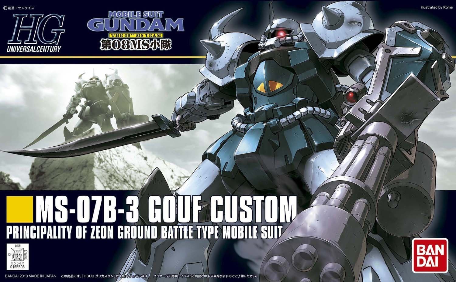 BANDAI Mobile Suit Gundam MS-07B-3 GOUF CUSTOM