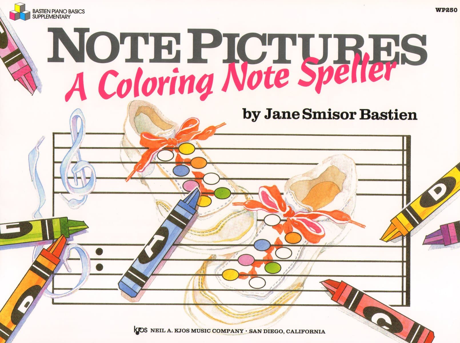 WP250 - Note Pictures: A Coloring Note Speller (Bastien piano basics) Sheet music – November 19, 1997