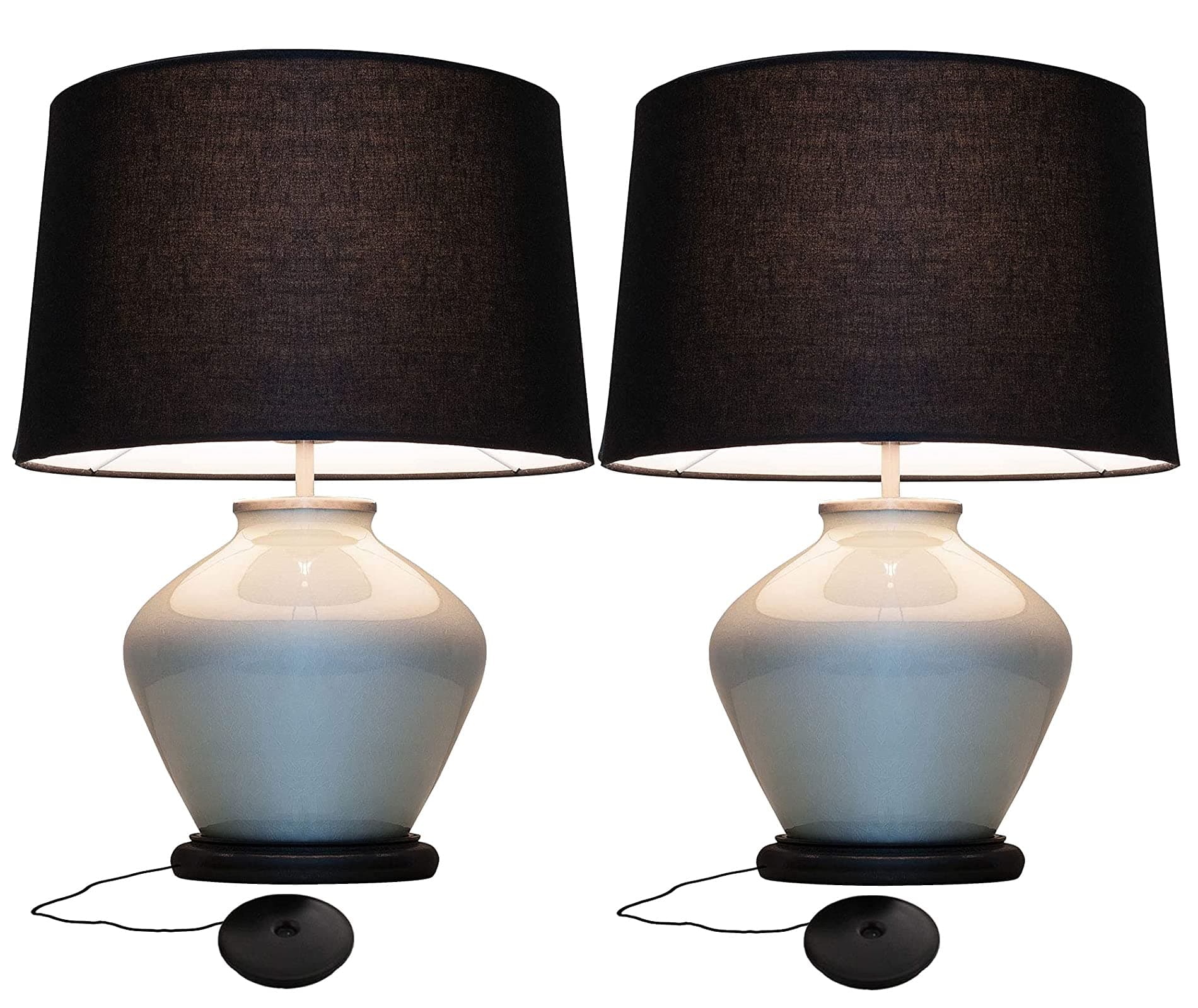 Westek Plug in Dimmer Switch for Lamps, 2 Pack - Plug in Dimmer Switch with Touch Lamp Switch - 200W, 3 Level Dimmer - Ideal for Bedside and Hard to Reach Lamps - (6043BC)