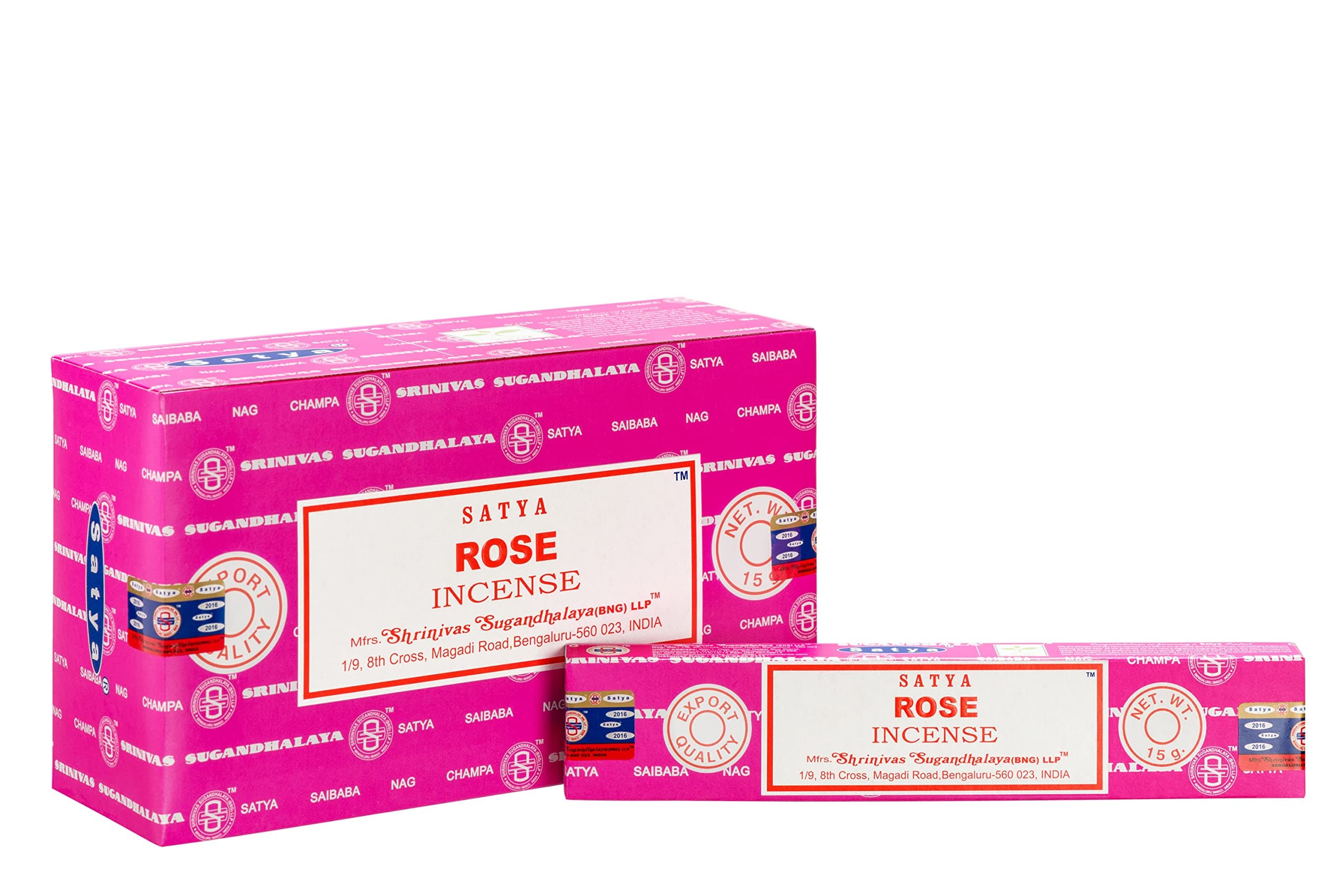 Encens Natural Rose - 15 Grs - Satya