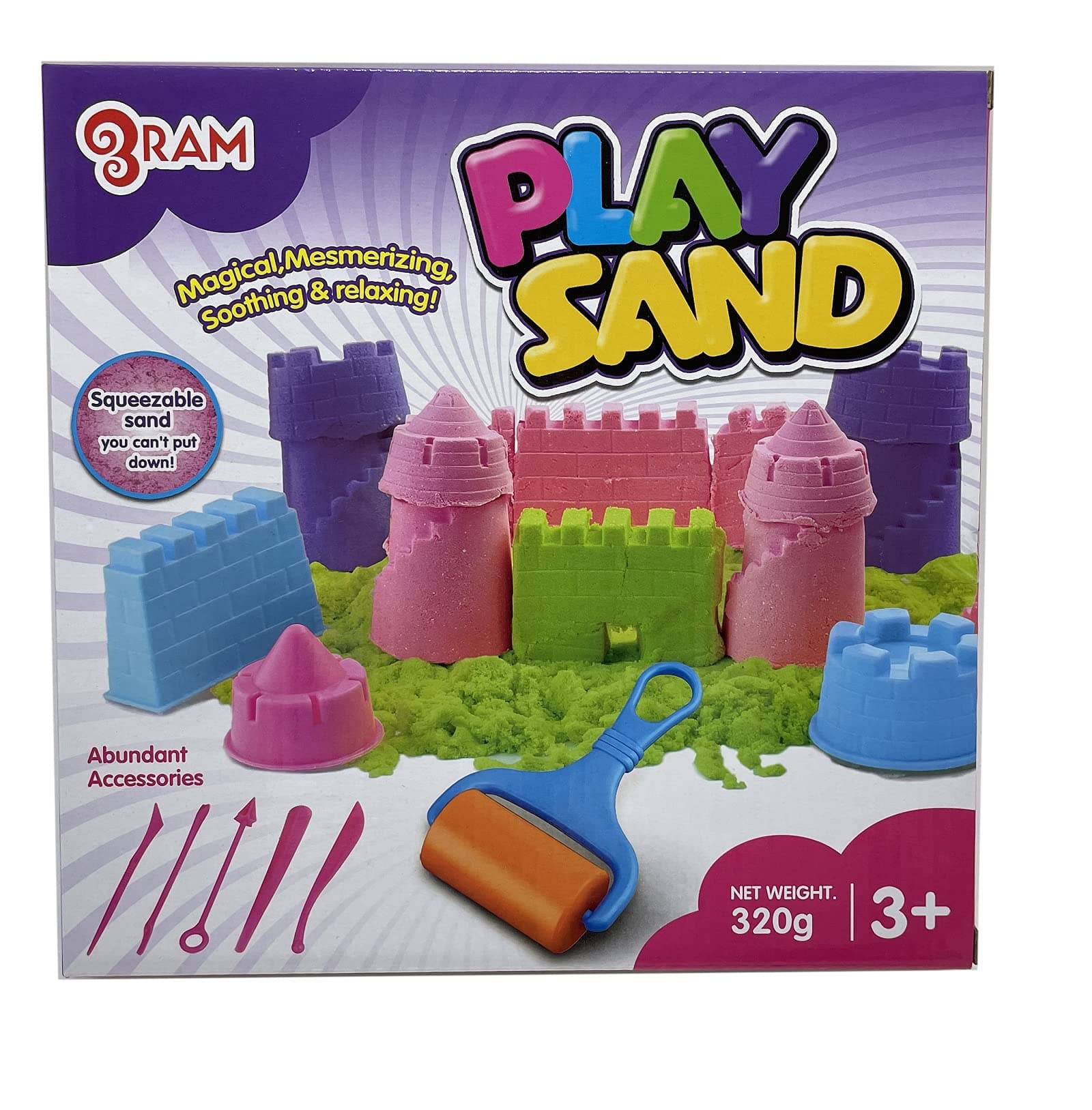 Ram© Kids Magic Sand Quick Sand Play Sand With Castle Moulds