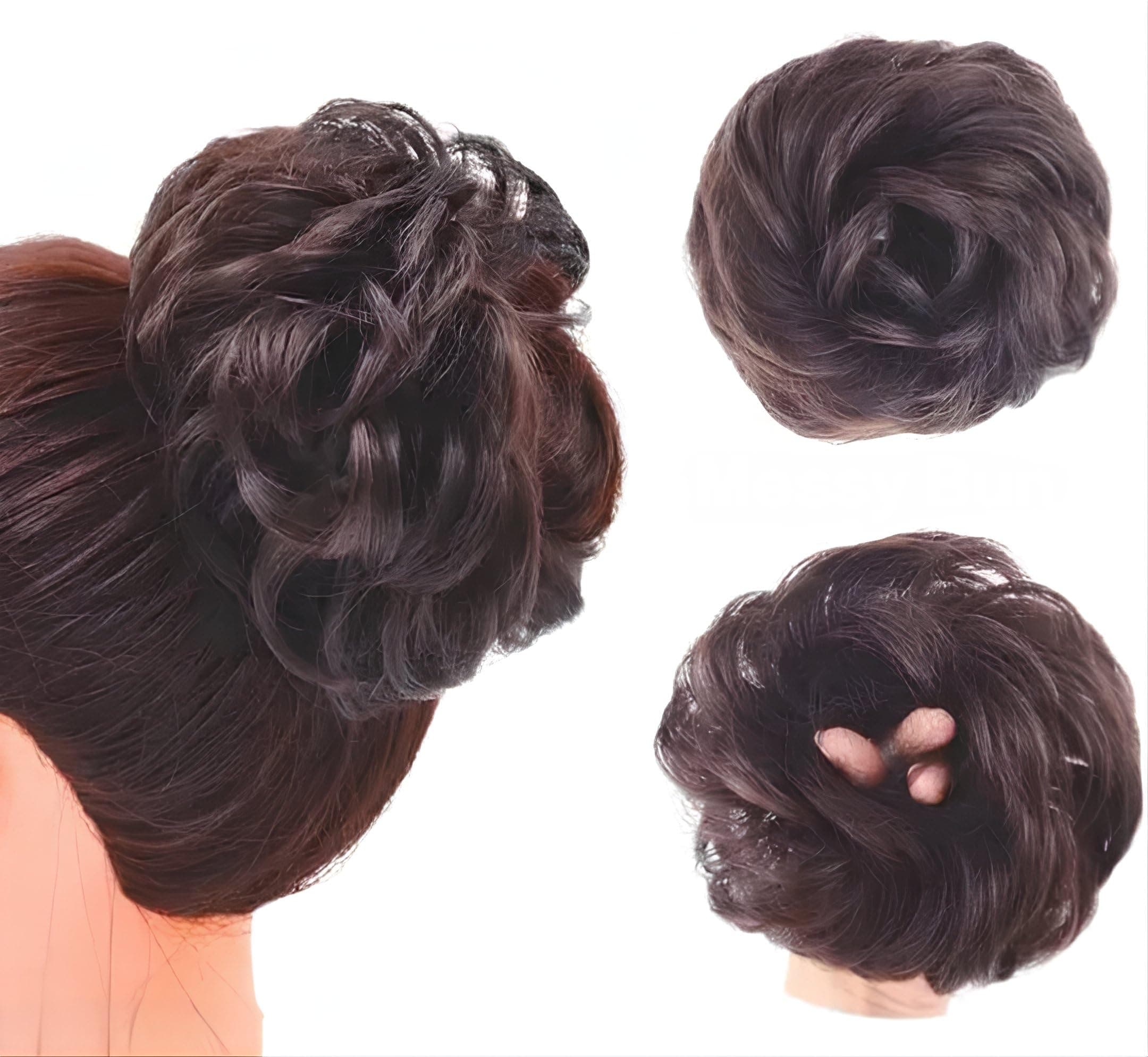 Nice Women's Brown Bun Hair extensions