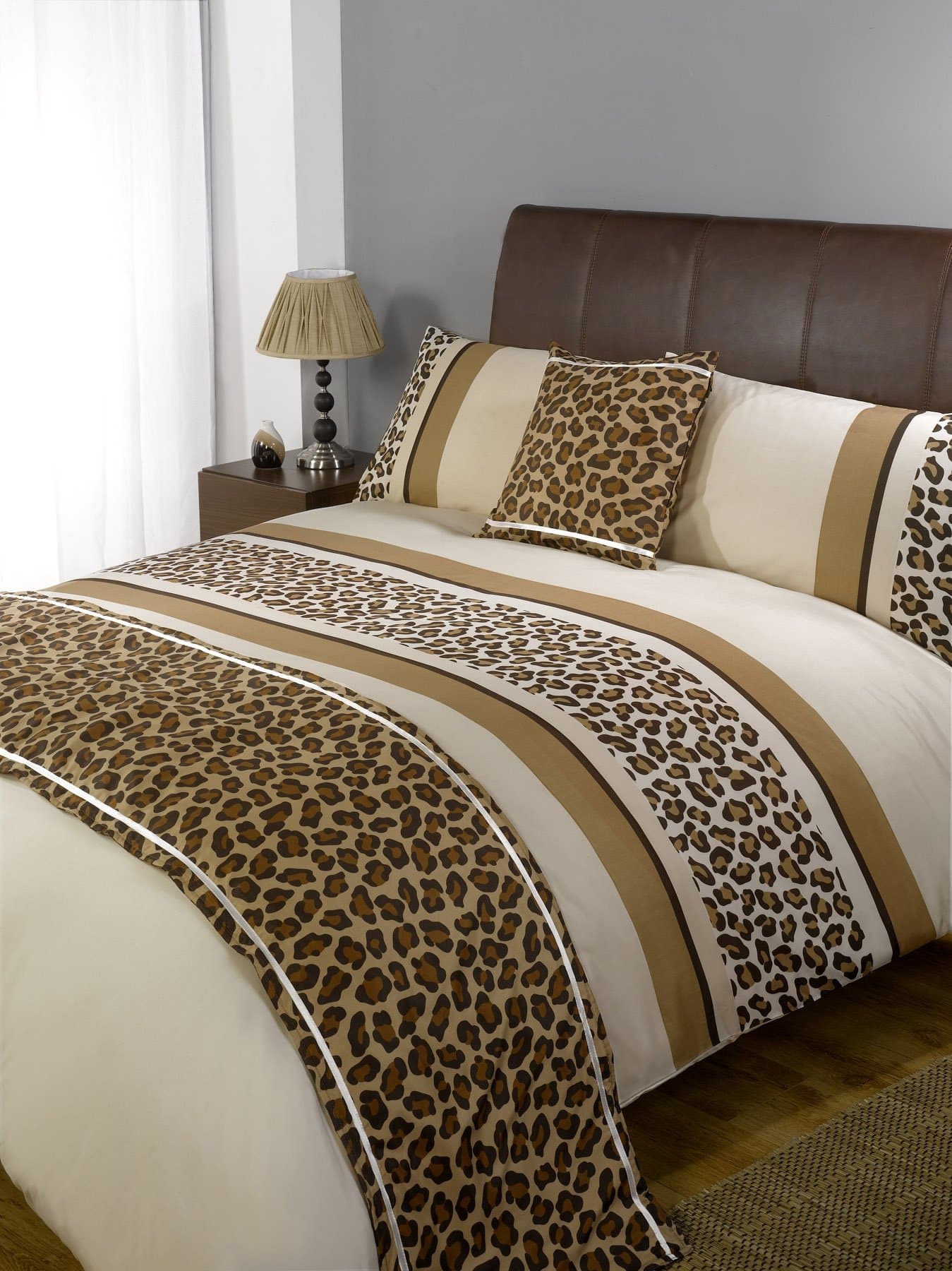 Dreamscene Leopard Chocolate Bed in a Bag set - King