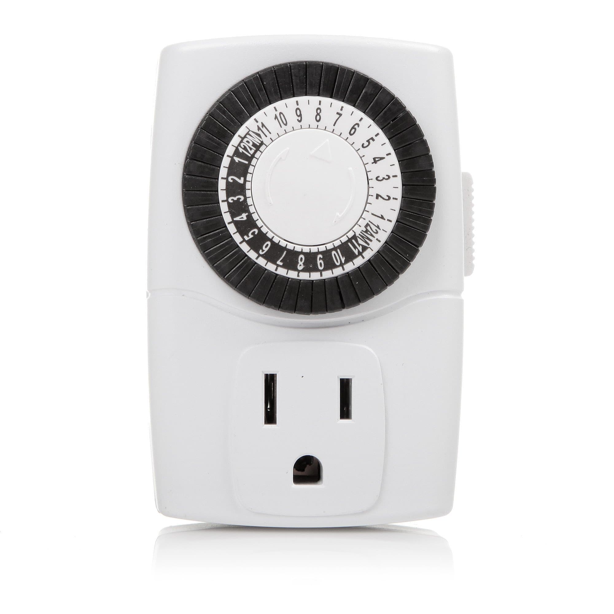 Century 24 Hour Mechanical Timer with Grounded Pin