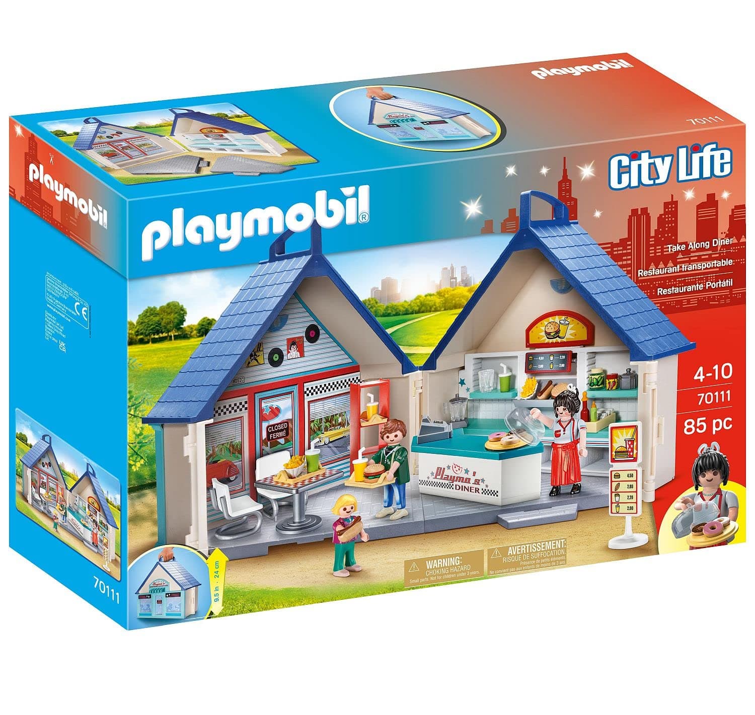 Playmobil Take Along Diner, Multi