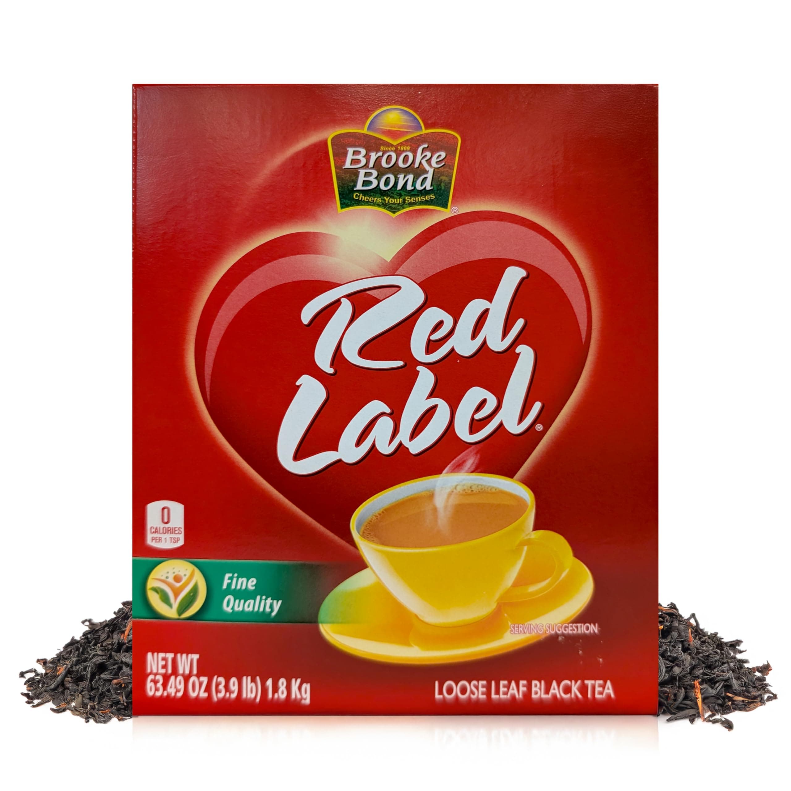 Brook Bond Red Label Fine Quality Loose Leaf Black Tea (63.4 oz / 1800 G)