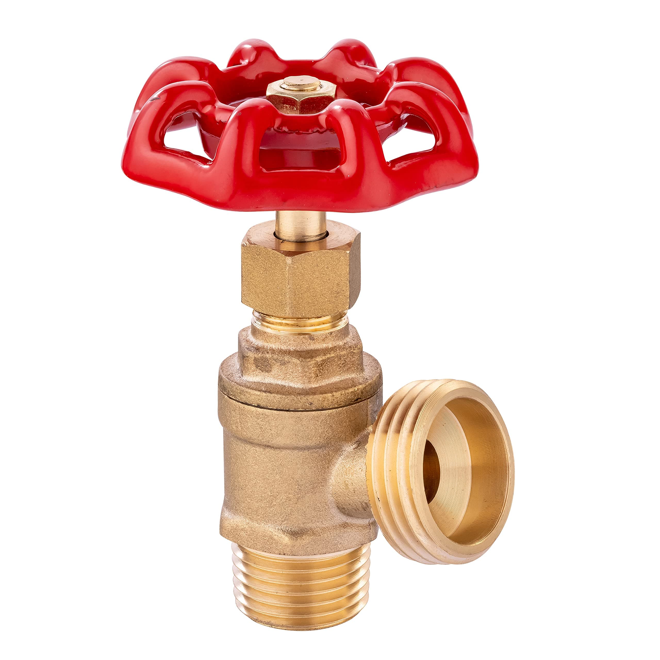 EFIELD Boiler Drain 1/2 inch MIP x 3/4 inch MHT, Brass