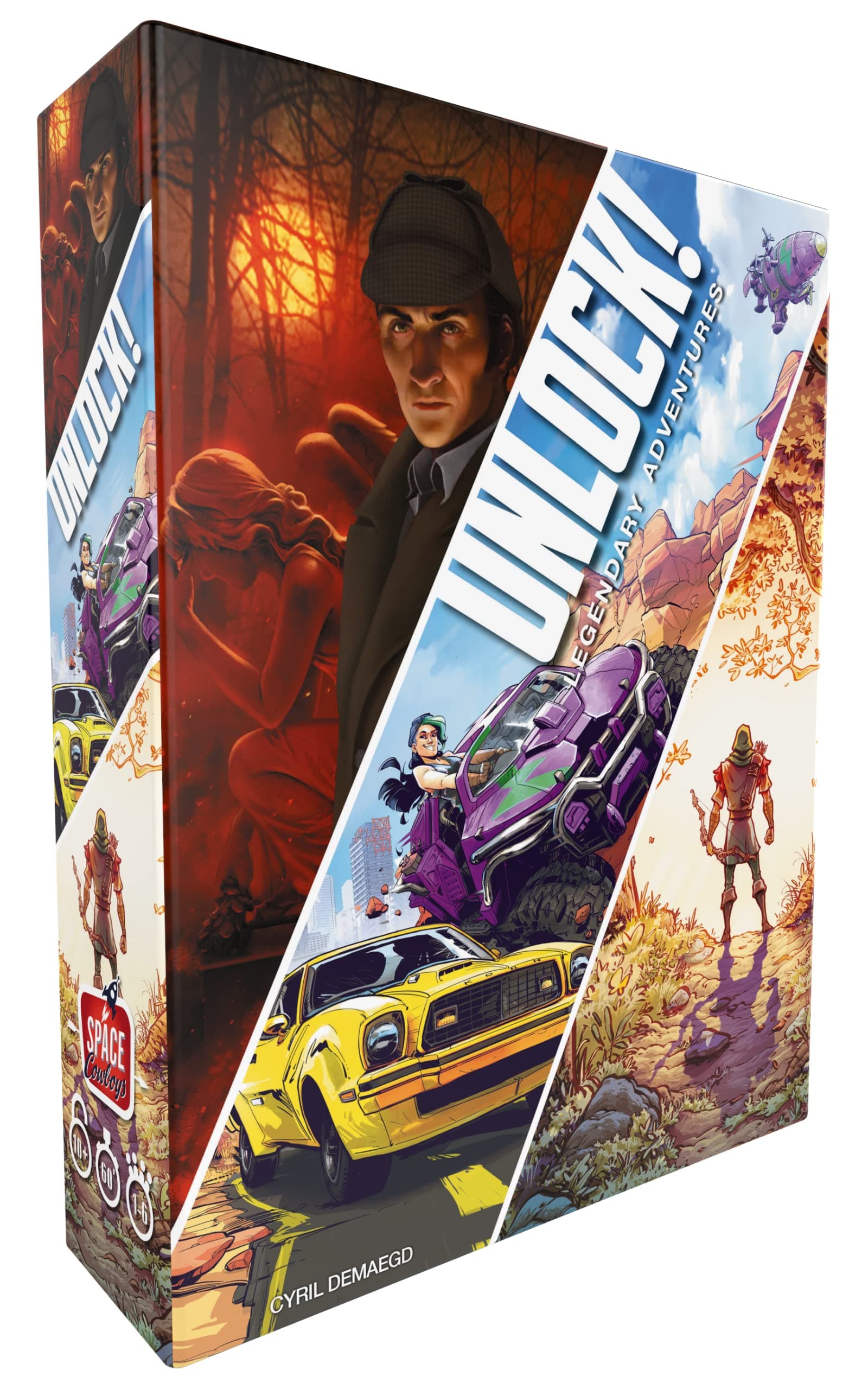 Asmodee | Unlock 9! Legendary Adventures | Card Game | Ages 10+ | 1-6 Players | 60 Minutes Playing Time Multicolor ASMSCUNLOCK09EN