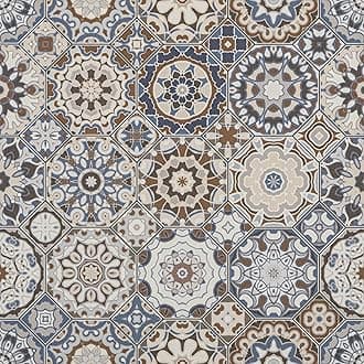 Vinyl Flooring Peel and Stick Floor Tiles Self Adhesive Floor Tile Vintage for Living room Bathroom Corridor 30x30 8pcs(0.72㎡)