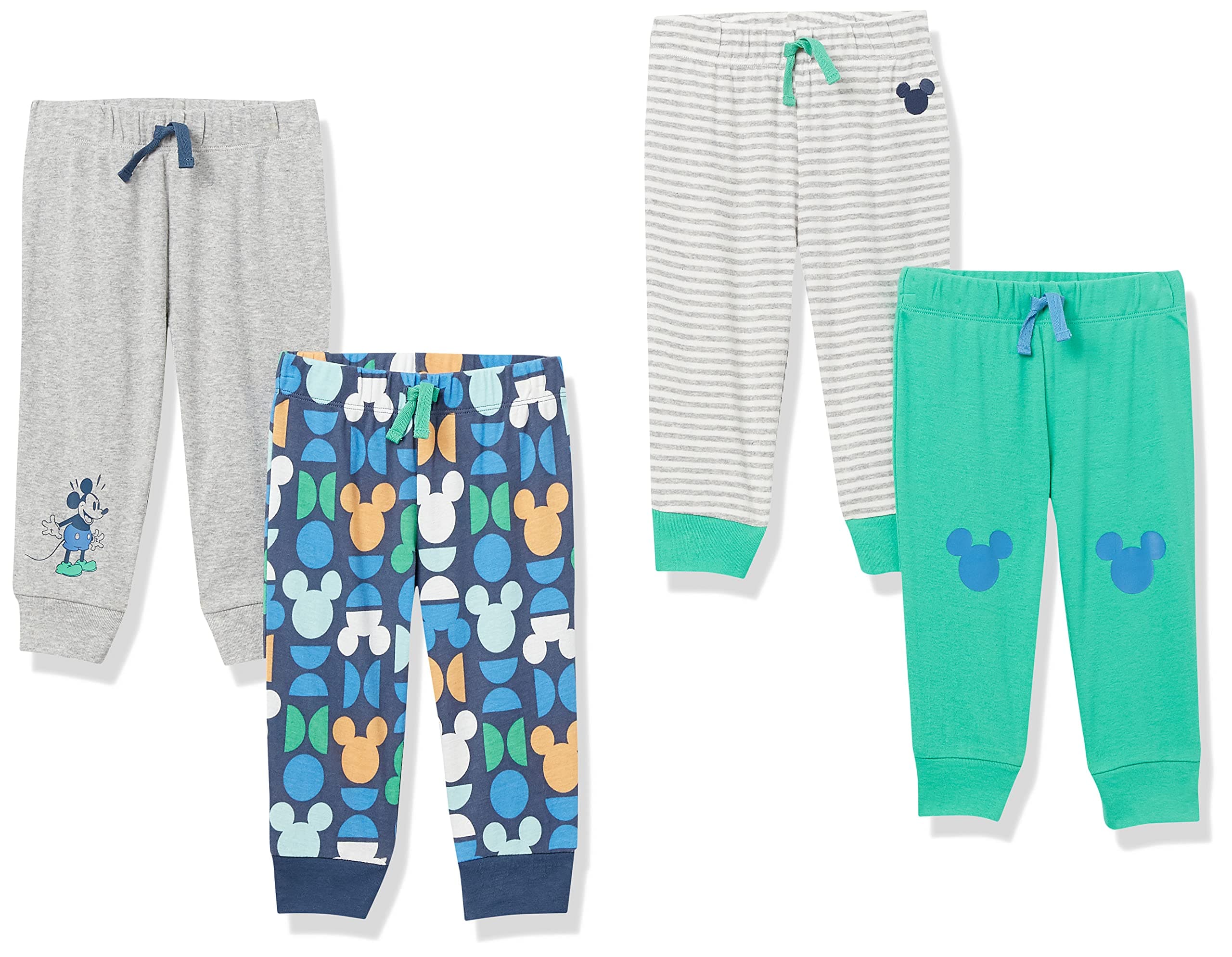 Amazon Essentials Disney | Marvel | Star Wars Baby Boys' Pants, Pack of 4