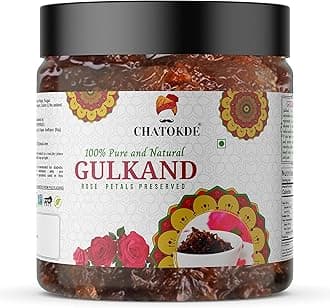 CHATOKDE Natural Himalayan Gulkand - Rose Petal Jam , 400g [JAR Pack]