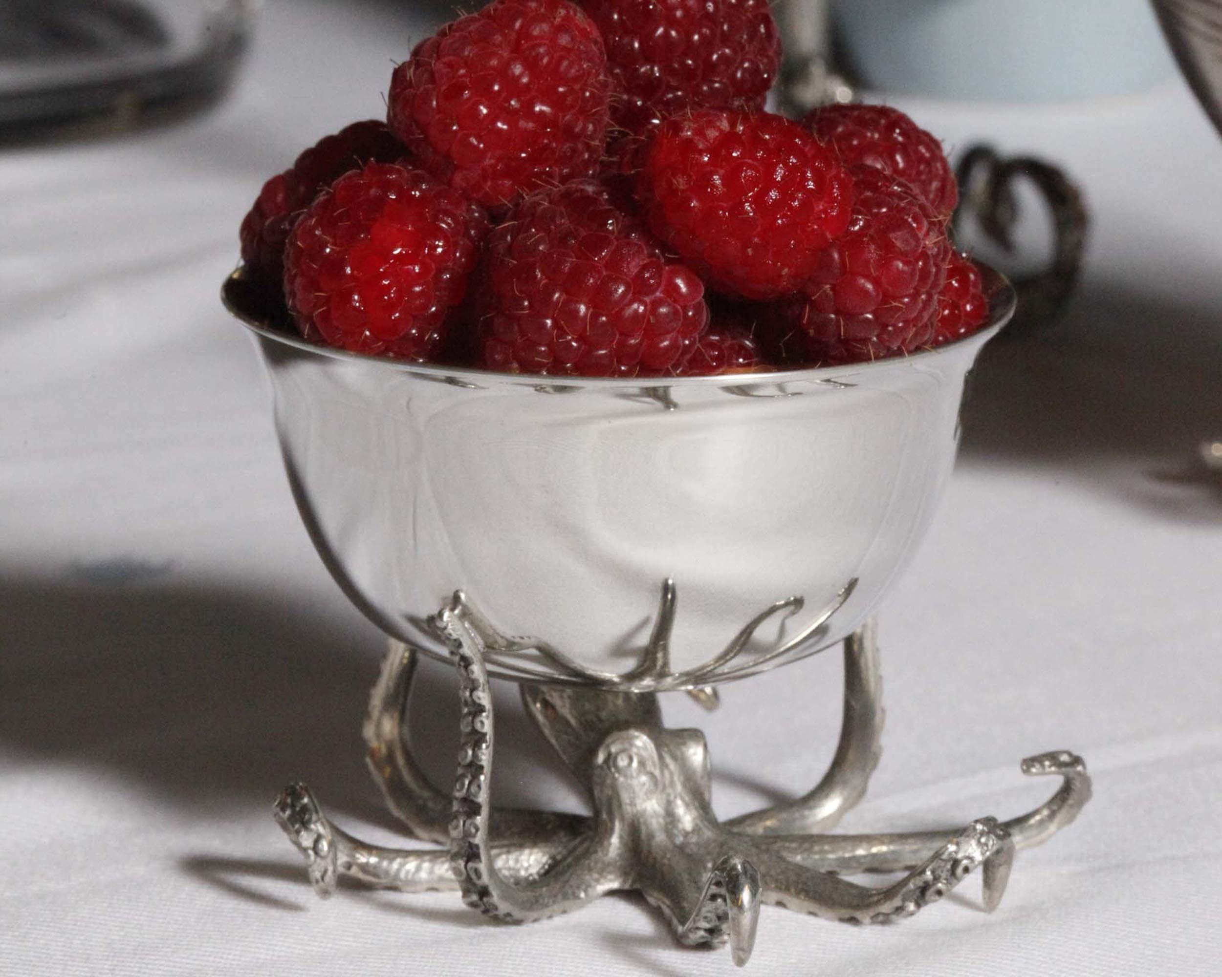 Vagabond House Pewter Octopus Small Bowl Melted Butter Server Nut Salt 2.5 inch Tall