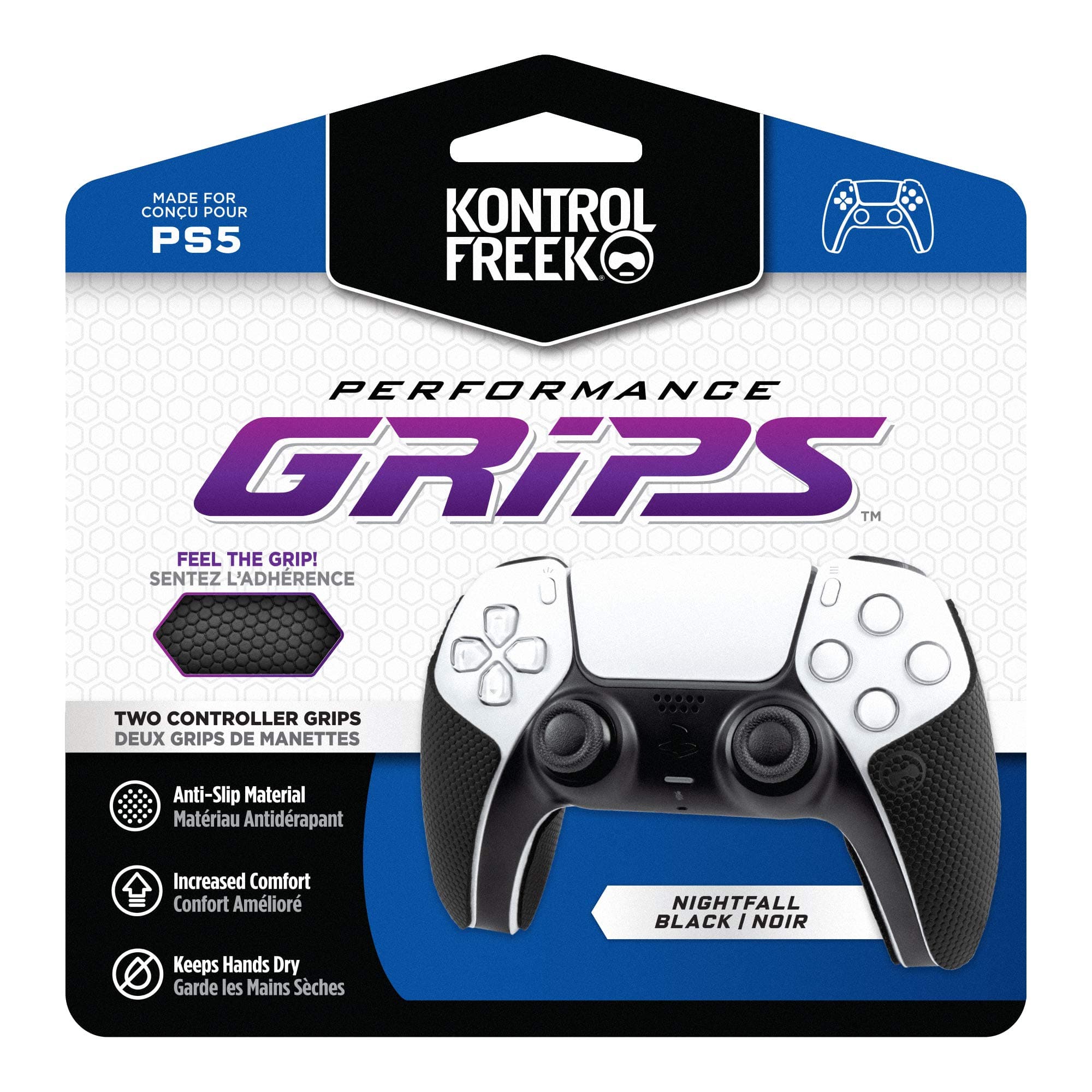 KontrolFreek Performance Grips for Playstation 5 Controller (PS5)
